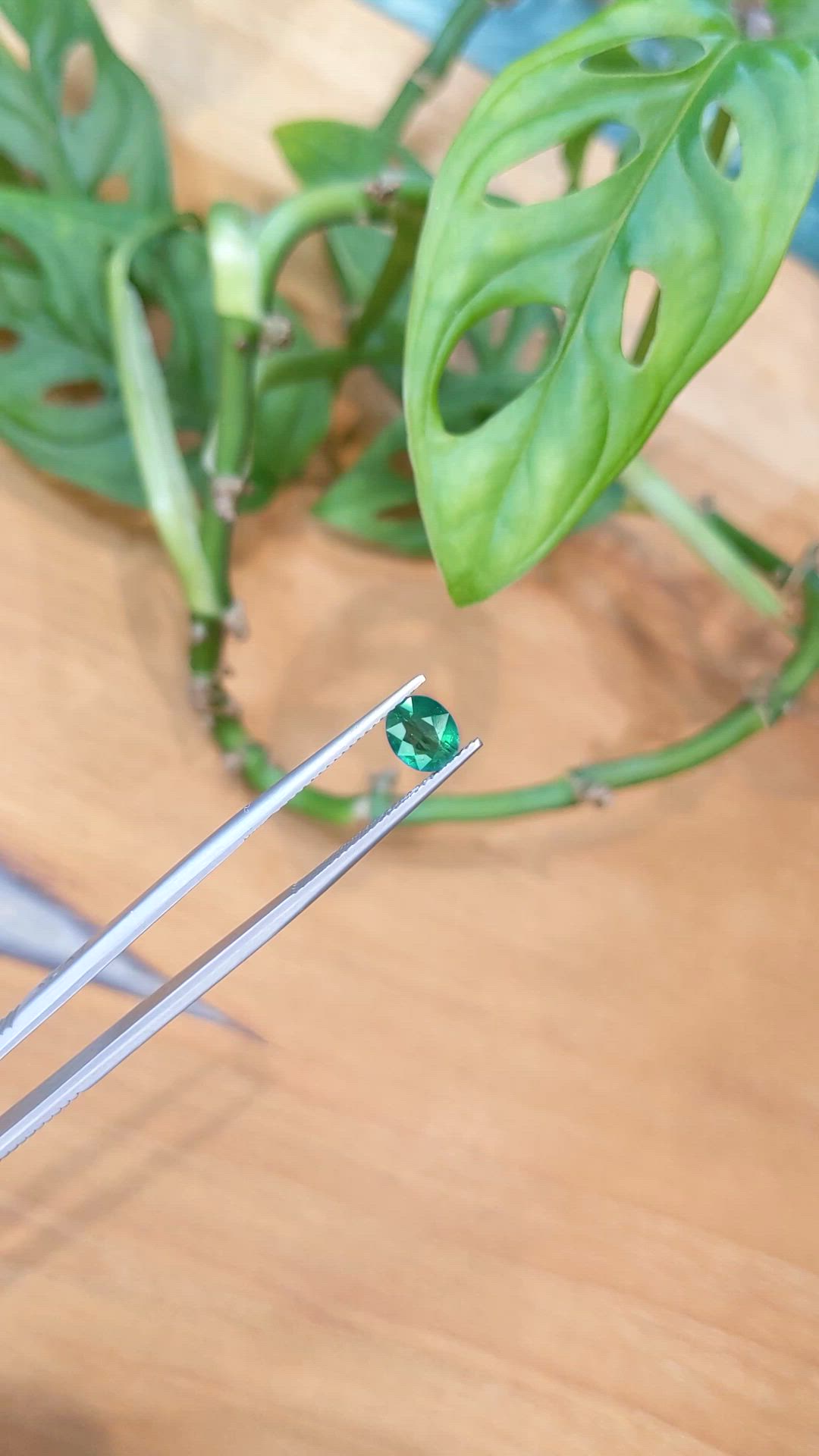 0.94 Ct. Green Grandidierite from Madagascar Size Video