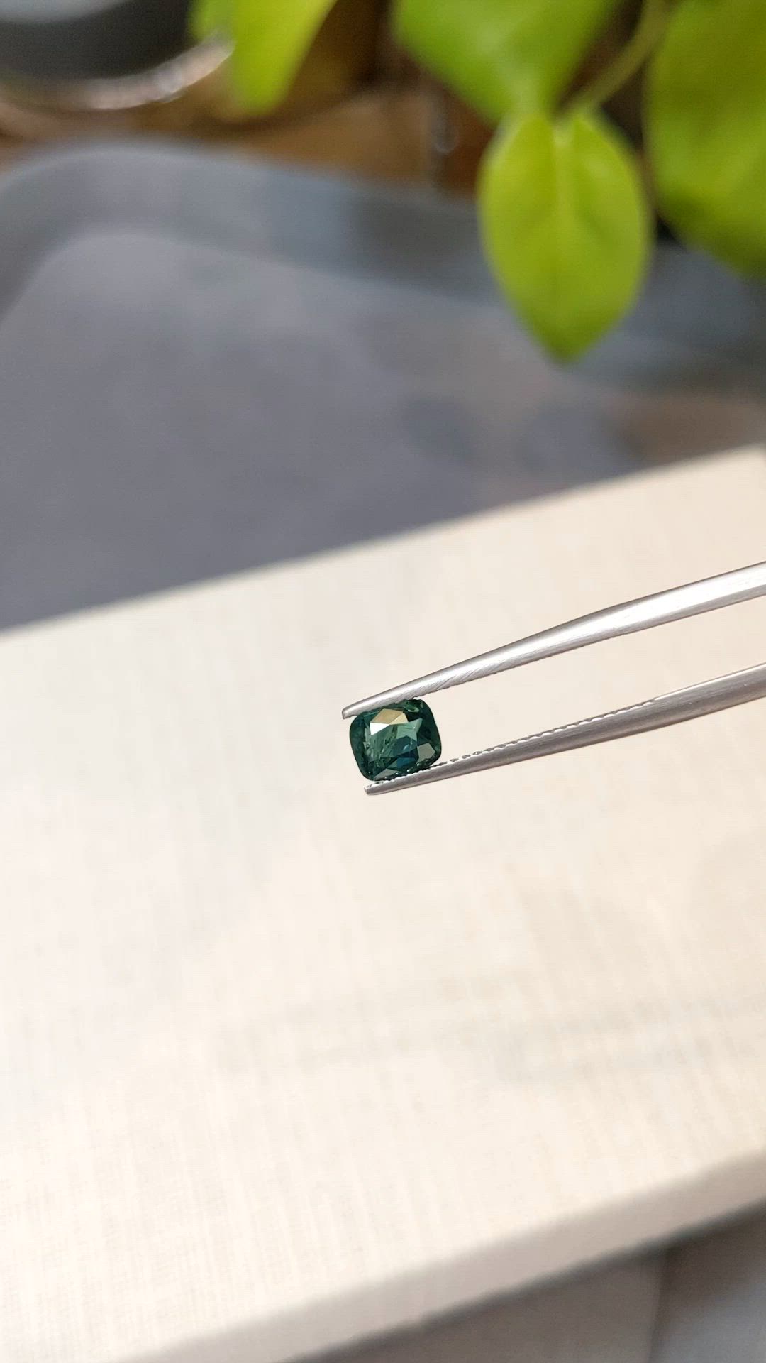 0.88 Ct. Green Grandidierite from Madagascar Size Video