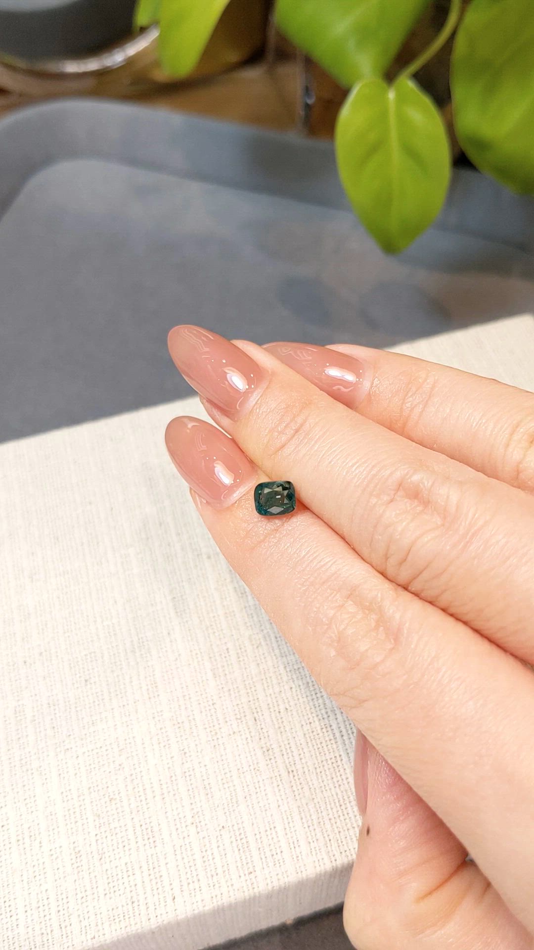 0.88 Ct. Green Grandidierite from Madagascar Size Video