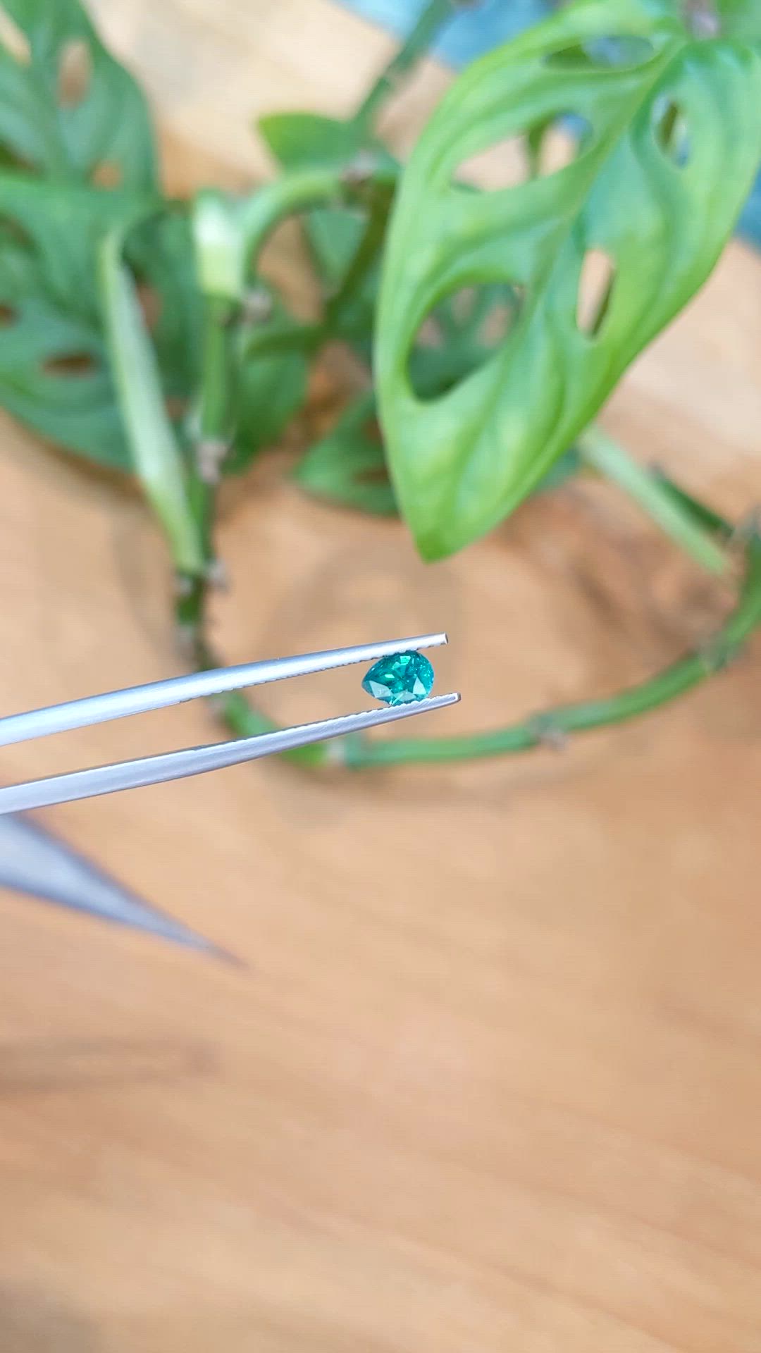 0.39 Ct. Green Grandidierite from Madagascar Size Video