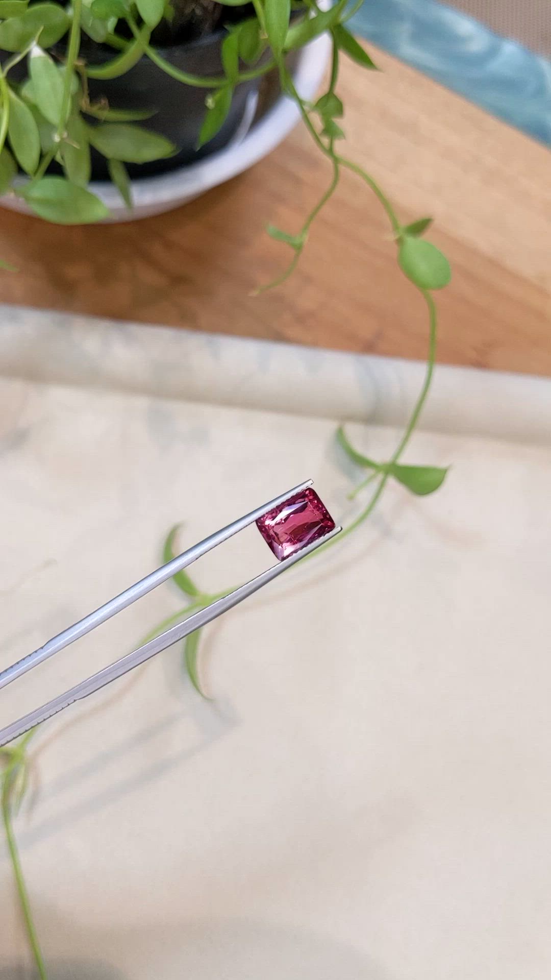 3.39 Ct. Pink Tourmaline from Mozambique Size Video