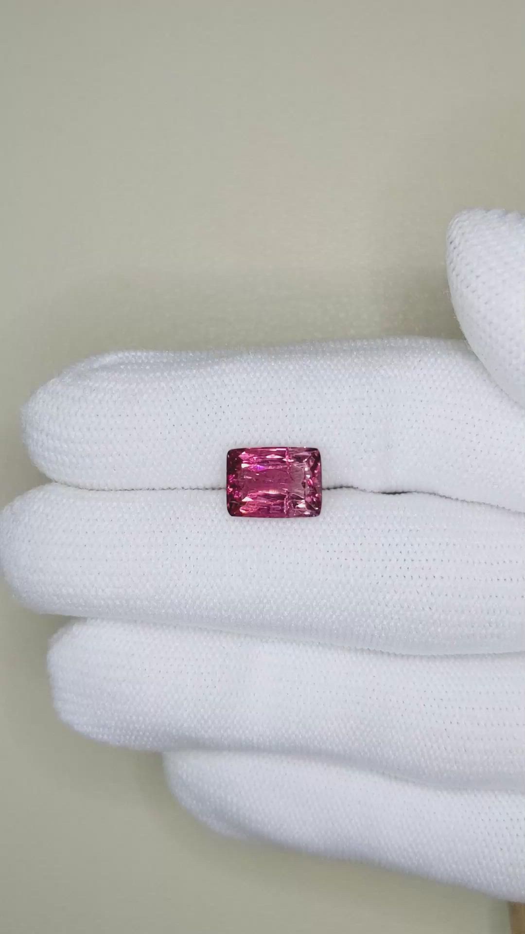 3.39 Ct. Pink Tourmaline from Mozambique Size Video