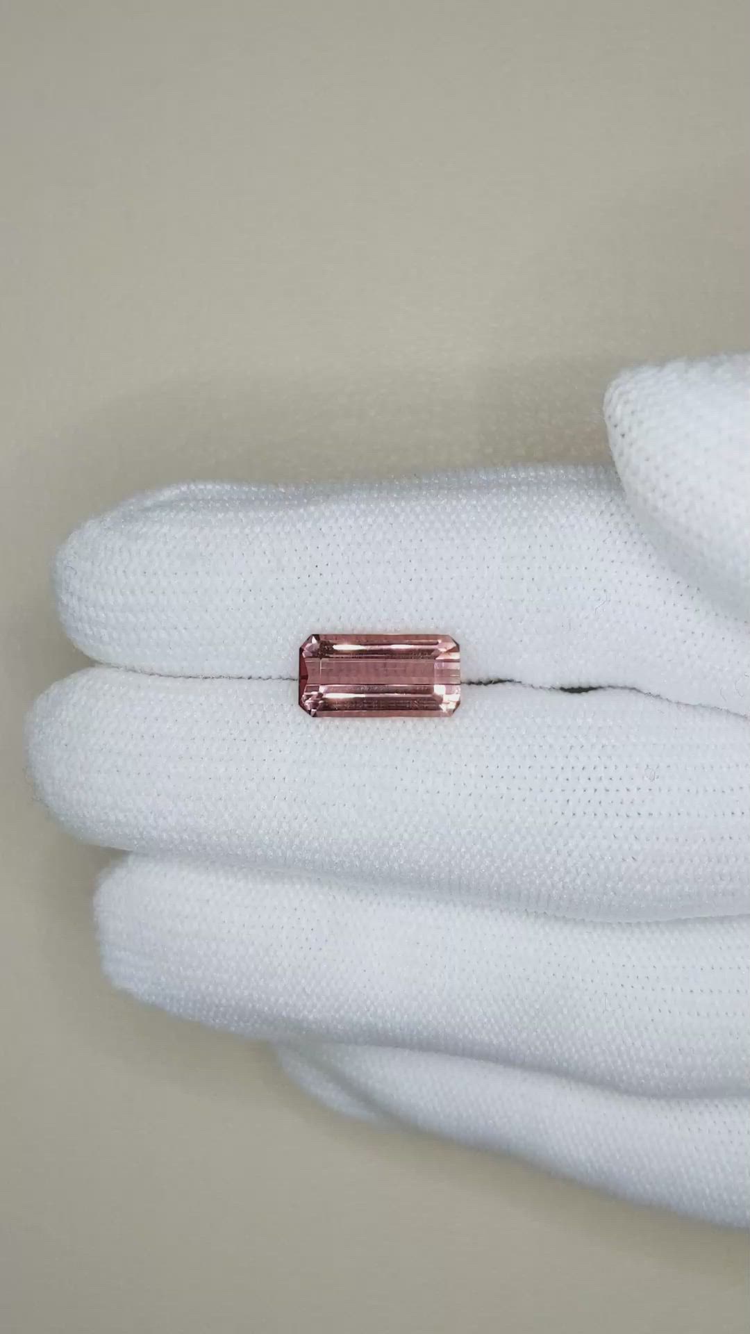 2.85 Ct. Reddish Brown Tourmaline from Mozambique Size Video
