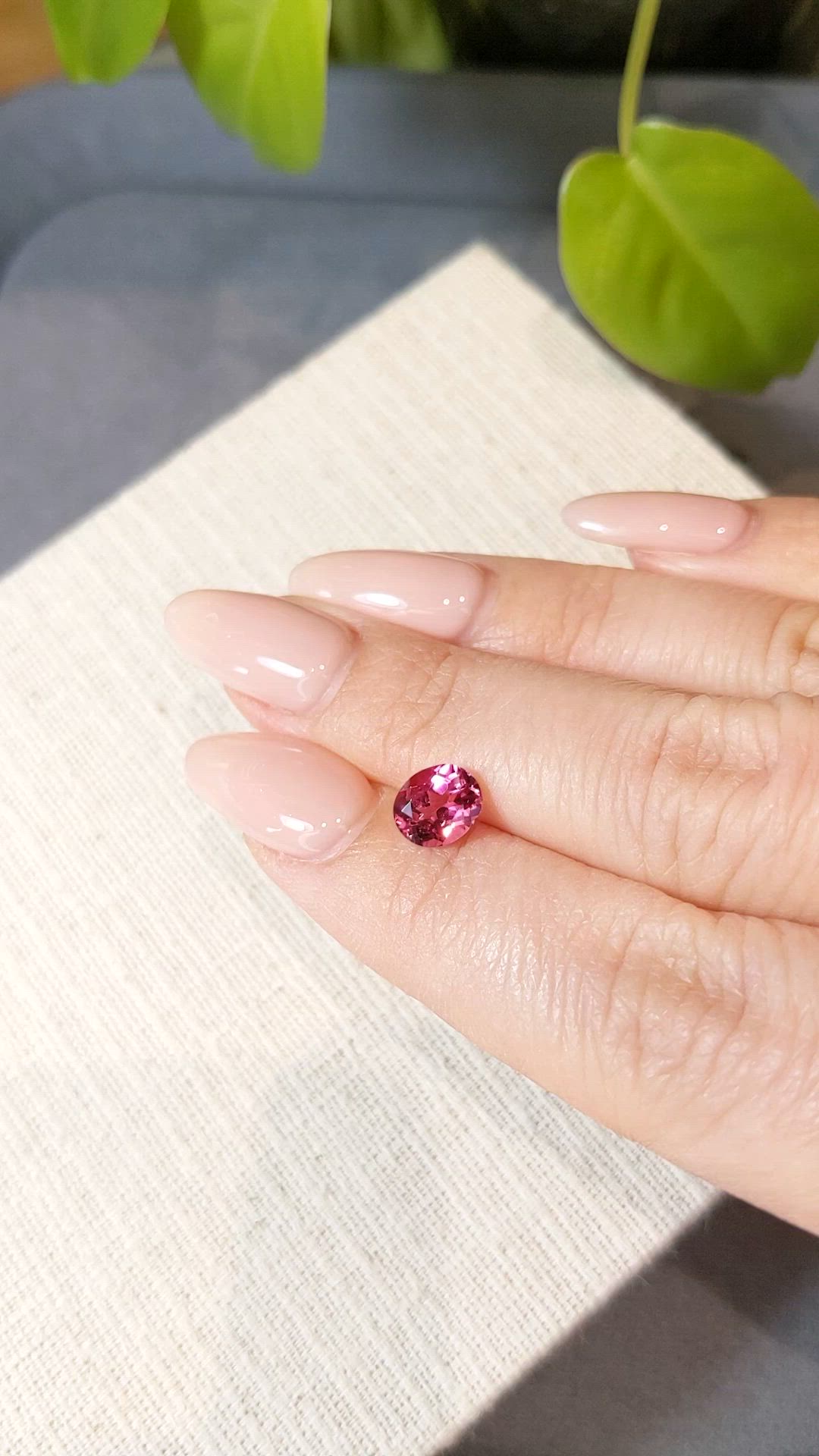 1.26 Ct. Pink Tourmaline from Mozambique Size Video