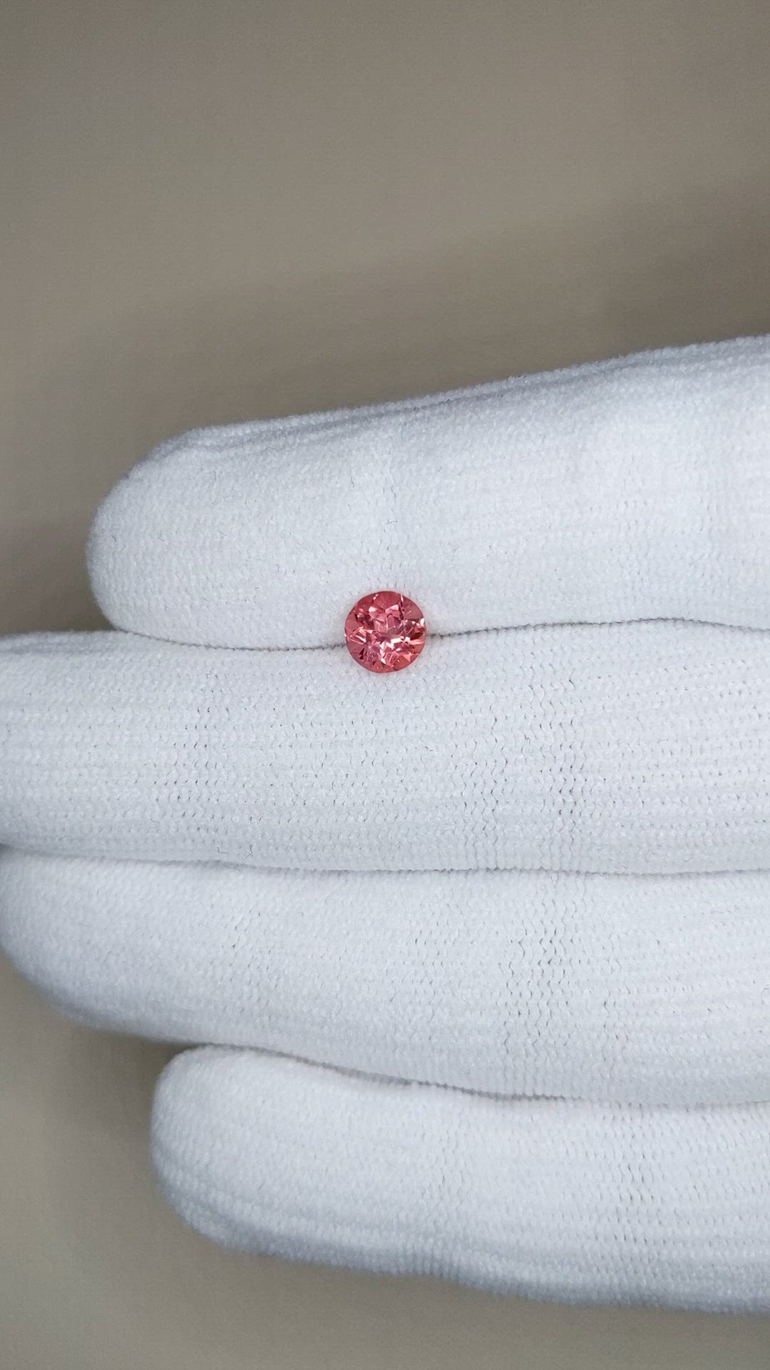 0.76 Ct. Pink Tourmaline from Mozambique Size Video