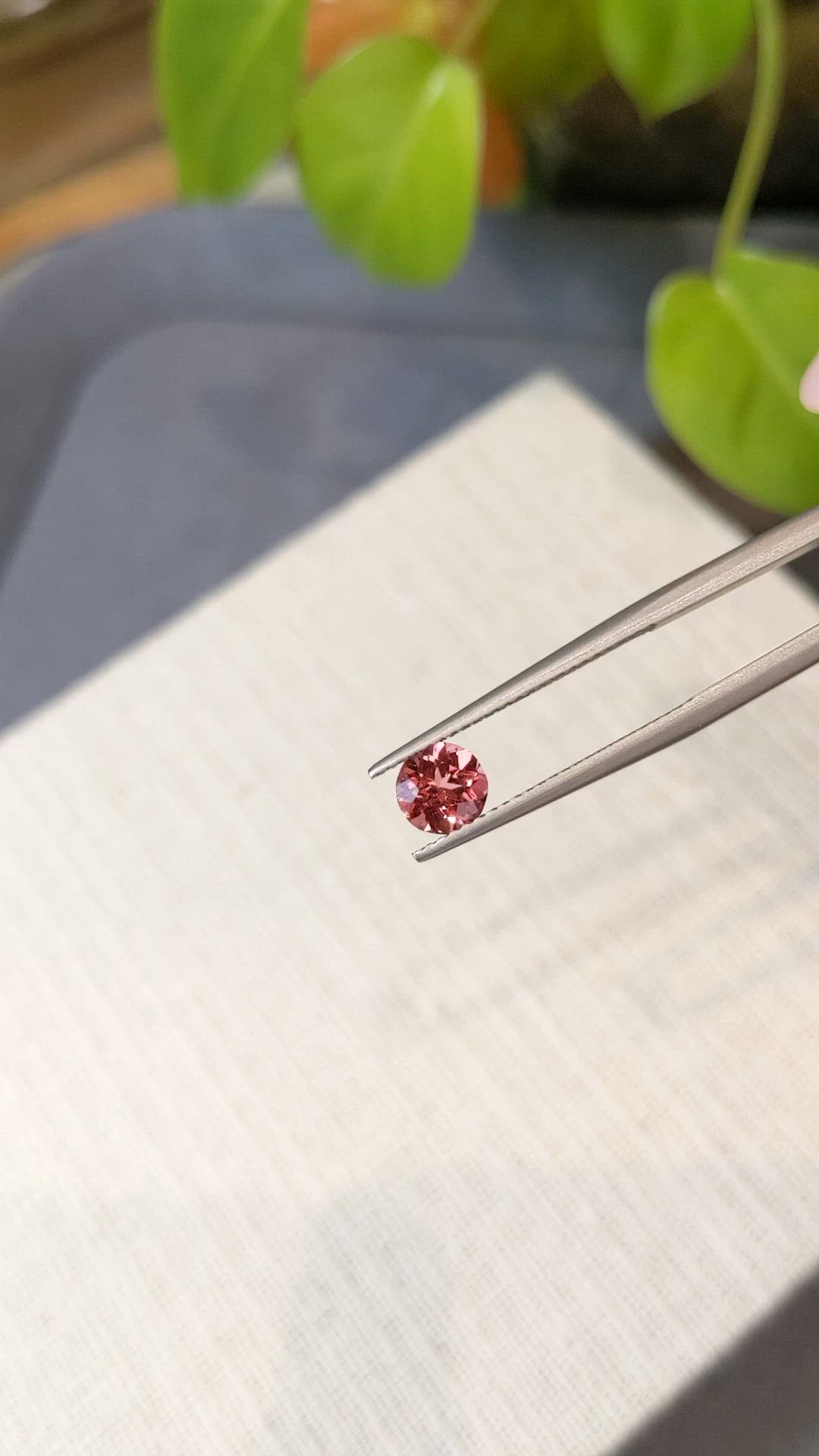 0.76 Ct. Pink Tourmaline from Mozambique Size Video