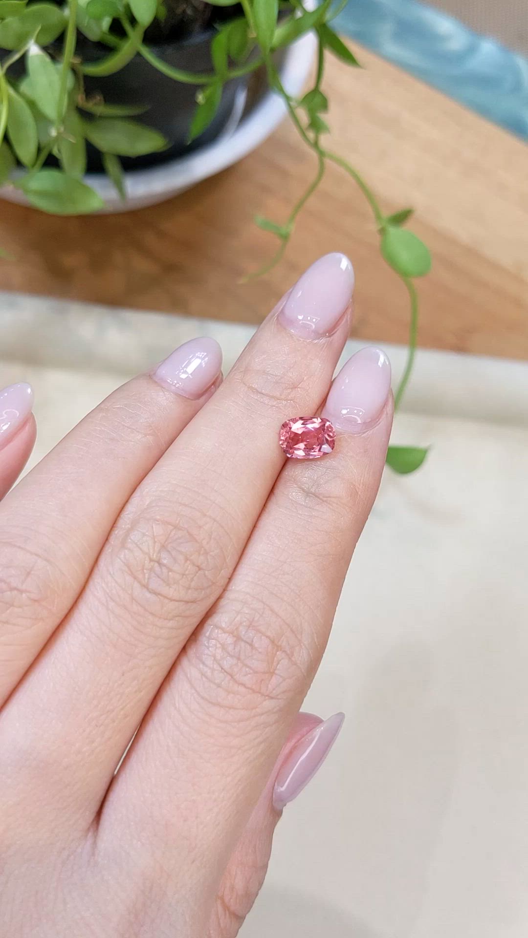 1.36 Ct. Brownish Pink Tourmaline from Mozambique Size Video