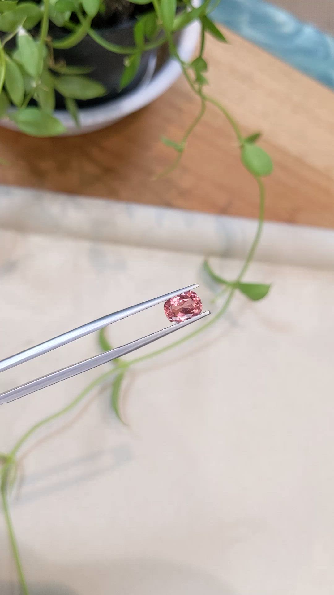 1.36 Ct. Brownish Pink Tourmaline from Mozambique Size Video