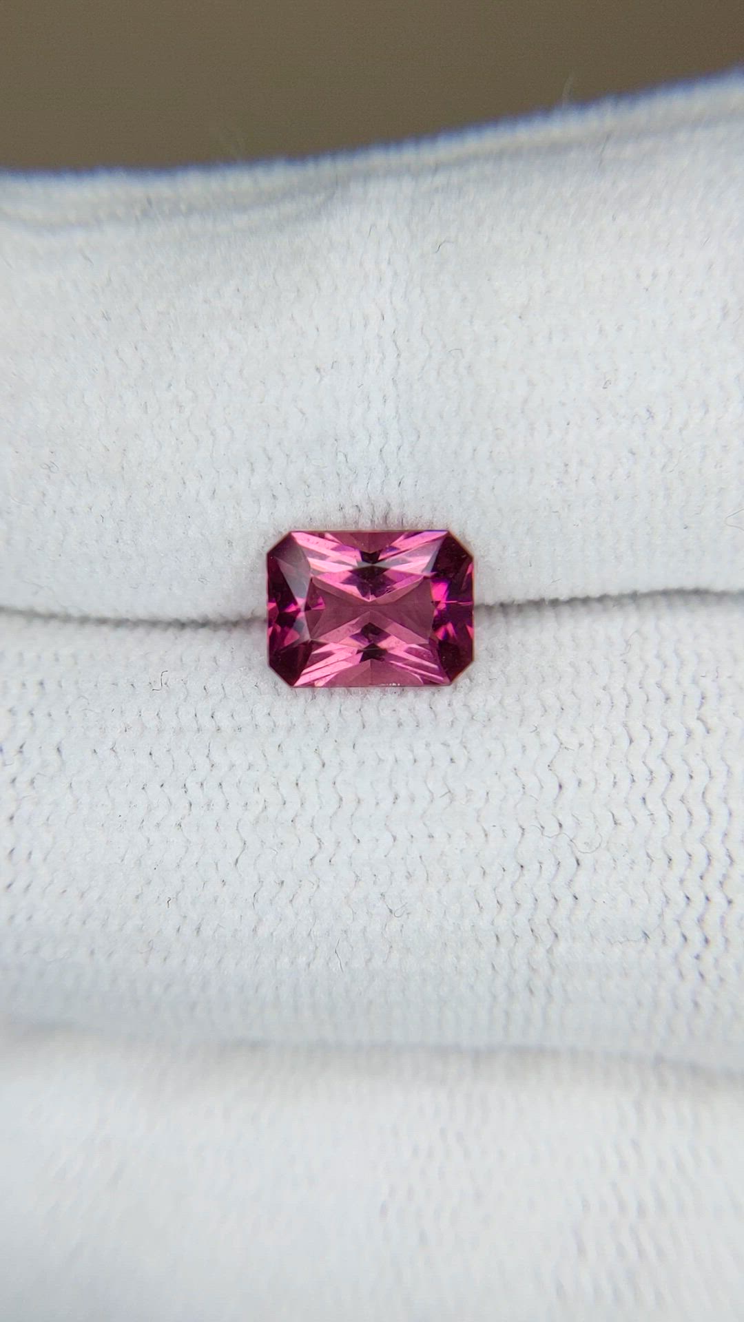 1.42 Ct. Purplish Pink Tourmaline from Mozambique Size Video