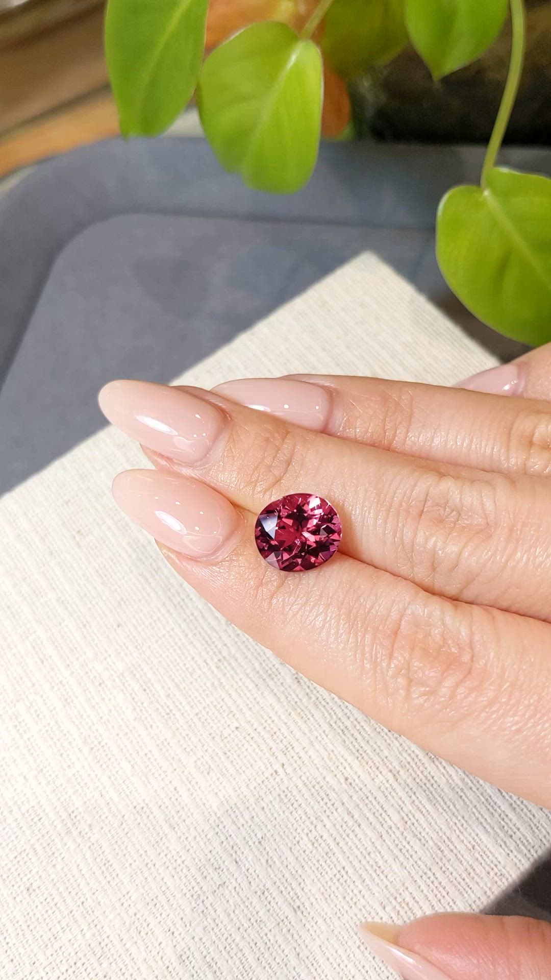 4.01 Ct. Pink Tourmaline from Mozambique Size Video