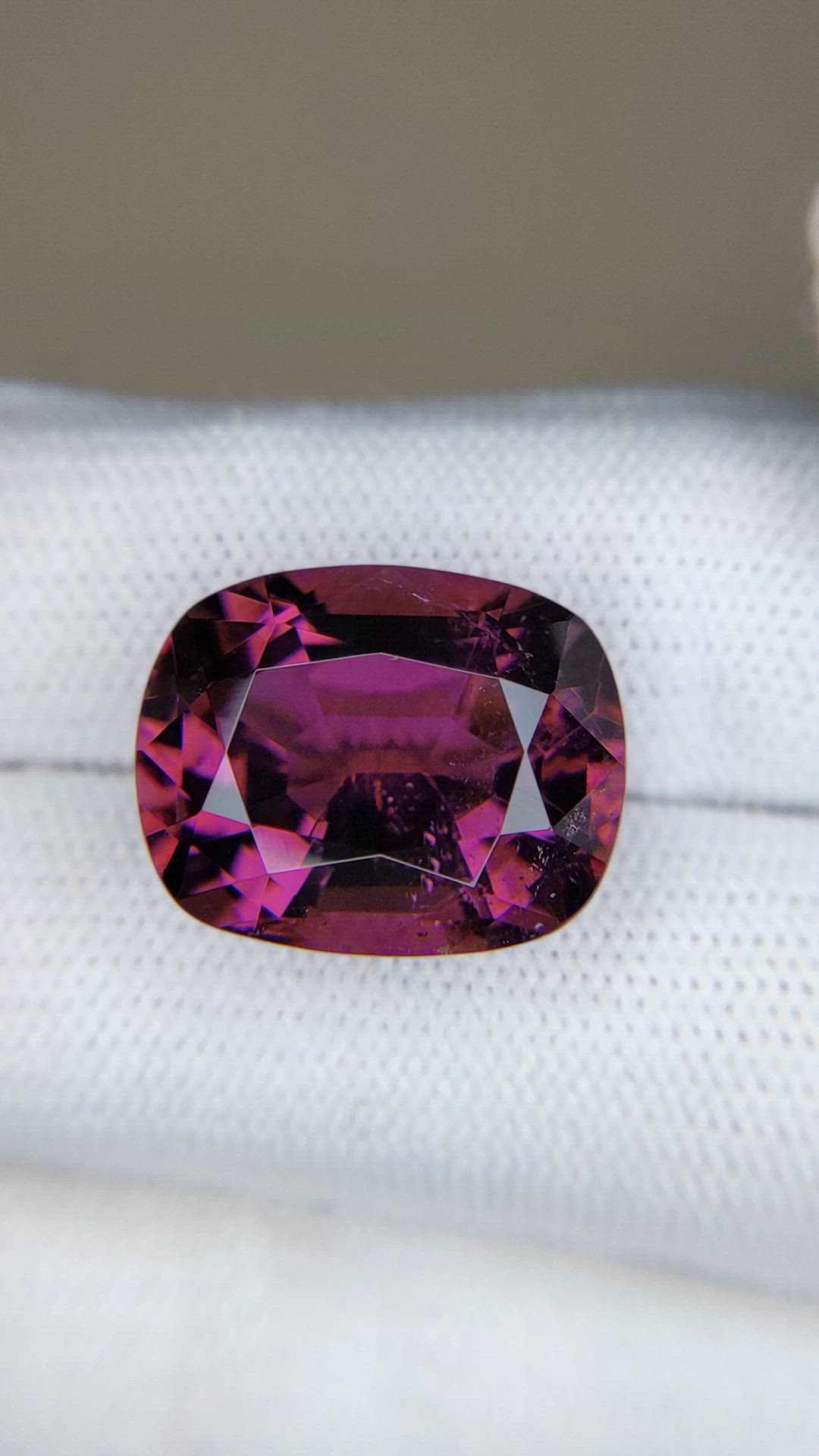 16.32 Ct. Purplish Pink Tourmaline from Mozambique Size Video