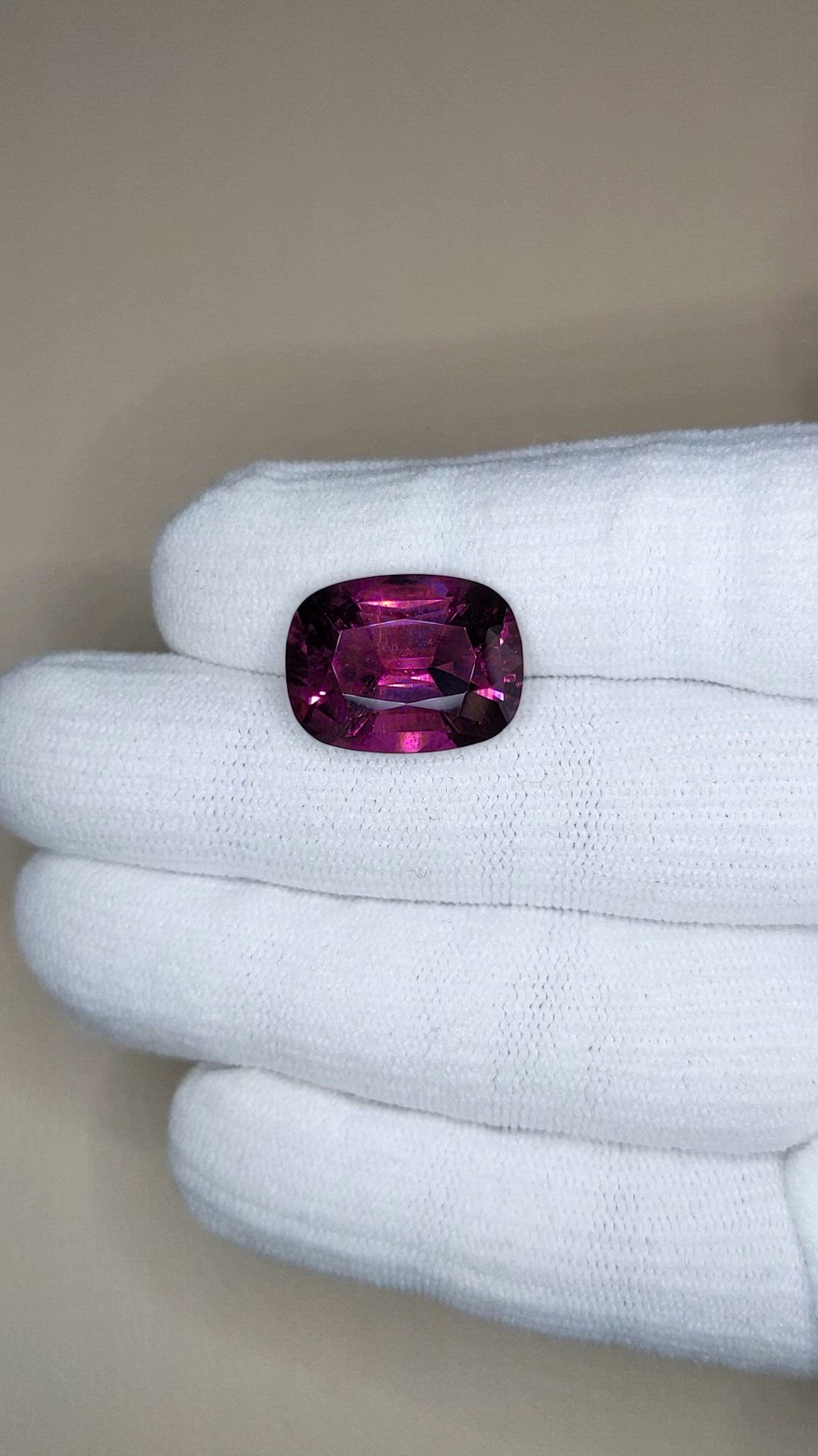12.26 Ct. Purplish Pink Tourmaline from Mozambique Size Video
