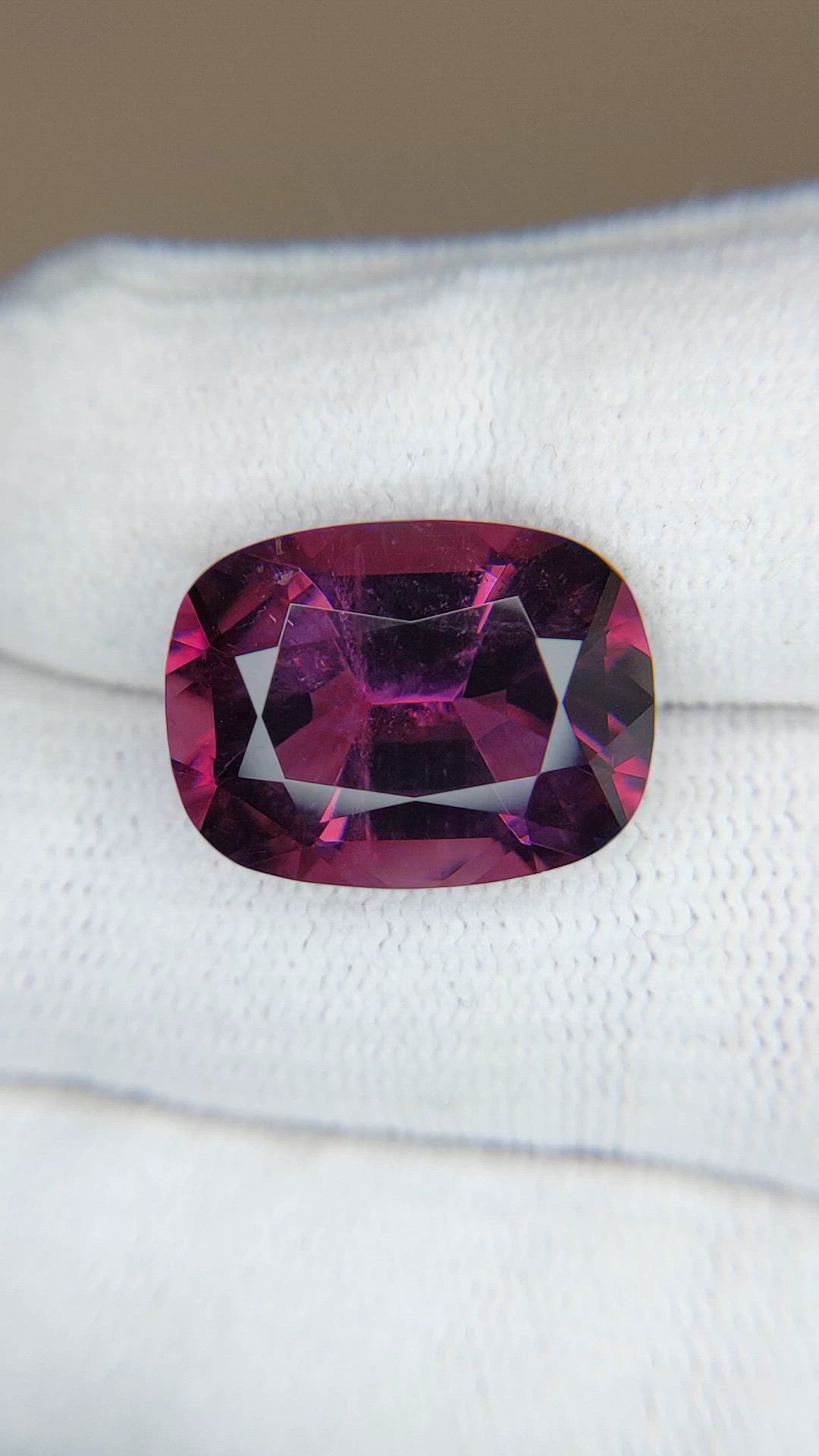 12.26 Ct. Purplish Pink Tourmaline from Mozambique Size Video