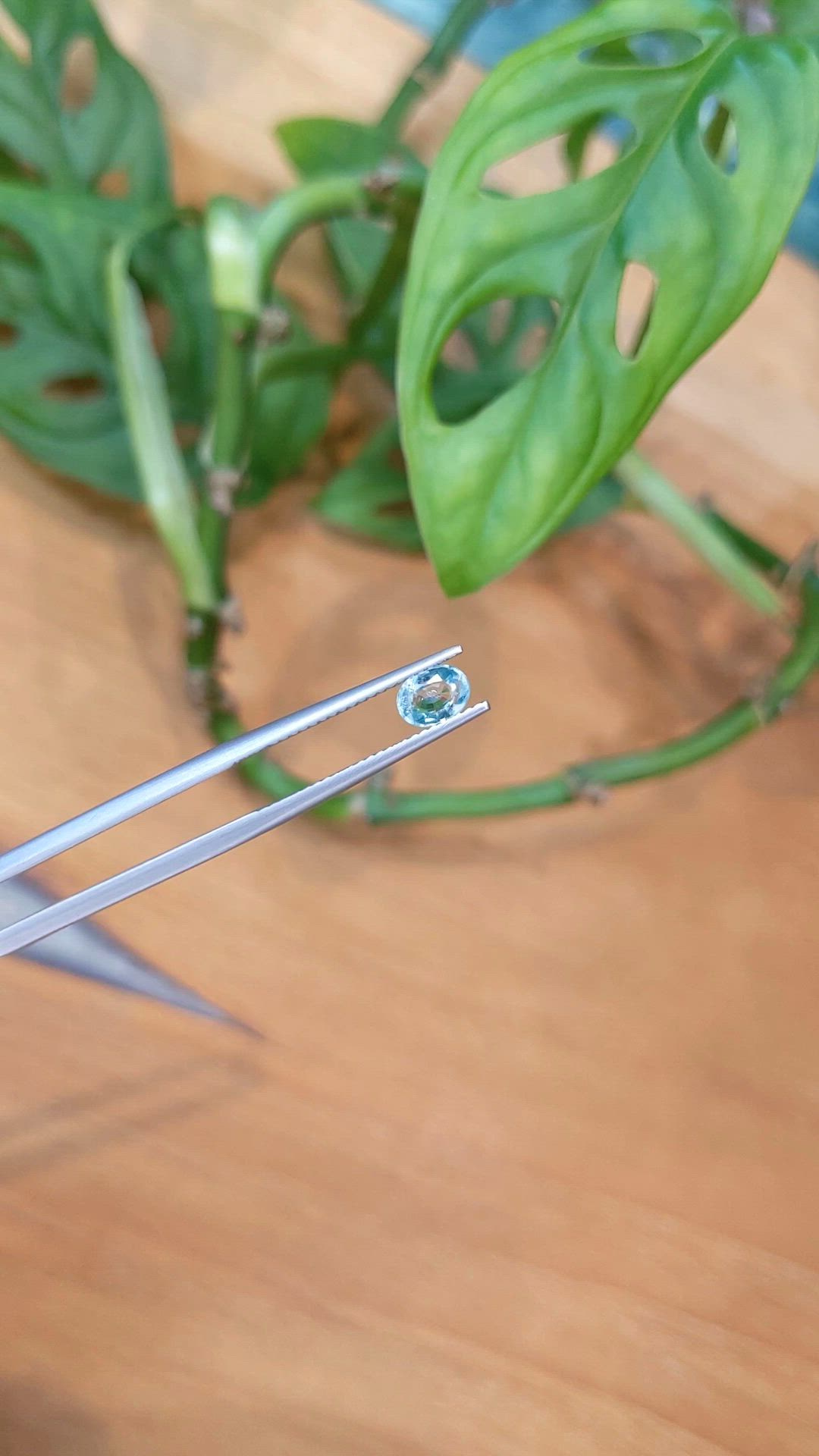 0.52 Ct. Green Grandidierite from Madagascar Size Video