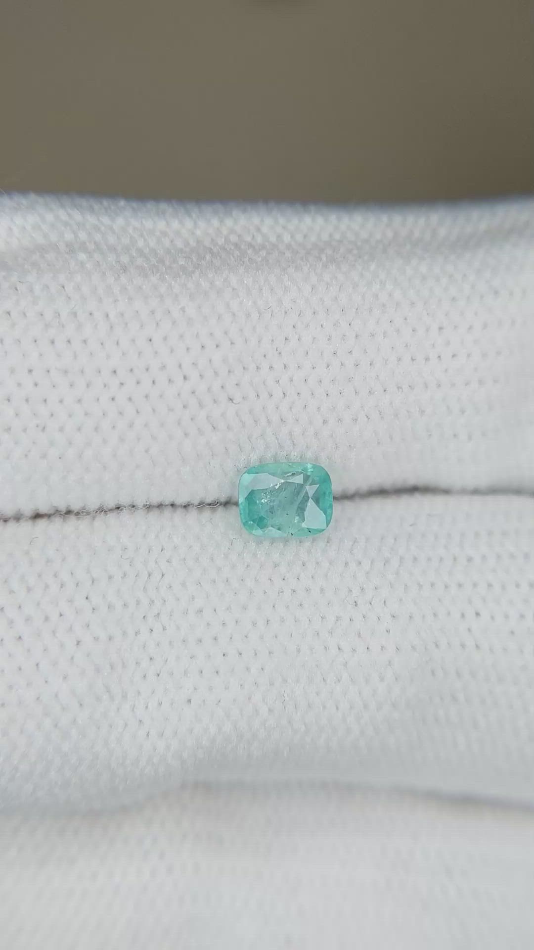 0.35 Ct. Green Grandidierite from Madagascar Size Video