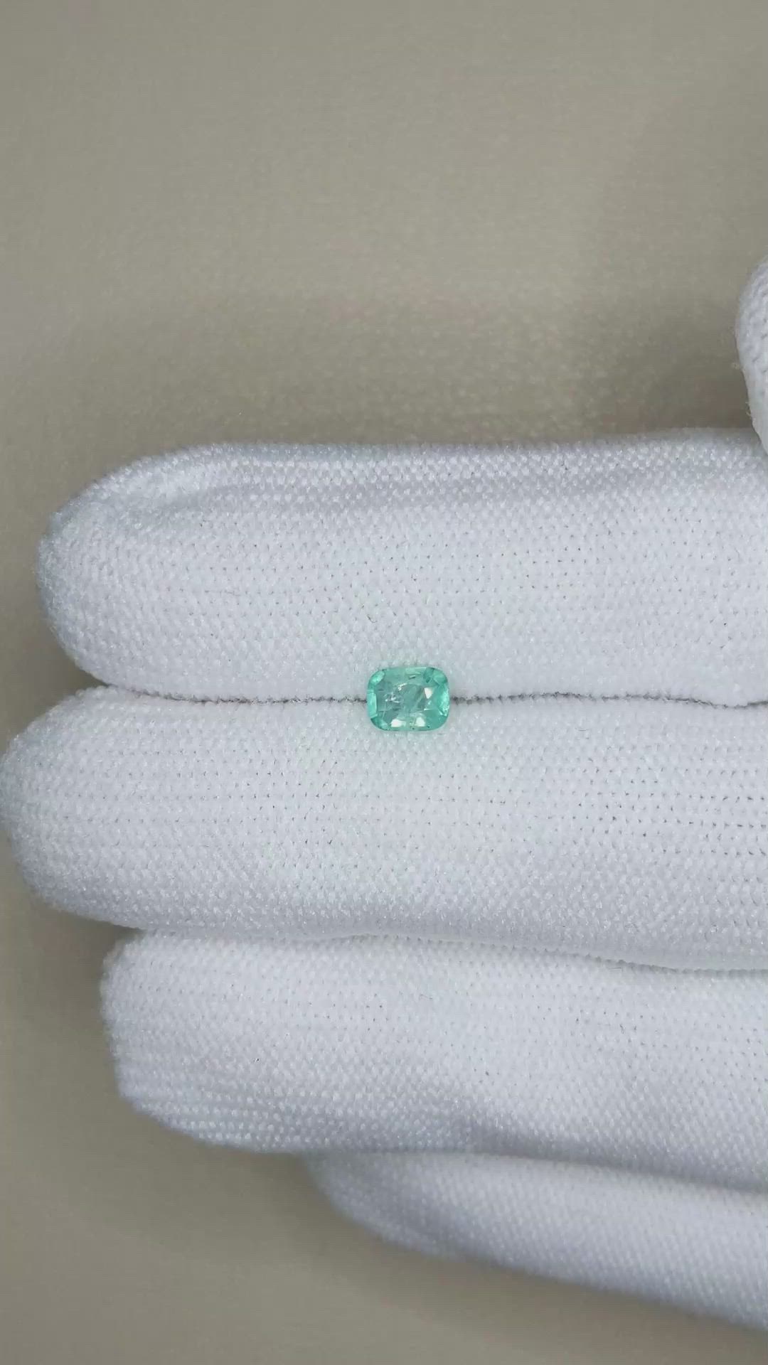 0.35 Ct. Green Grandidierite from Madagascar Size Video