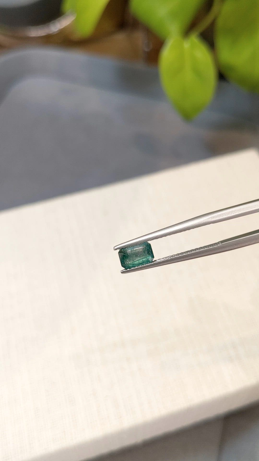 0.82 Ct. Green Grandidierite from Madagascar Size Video