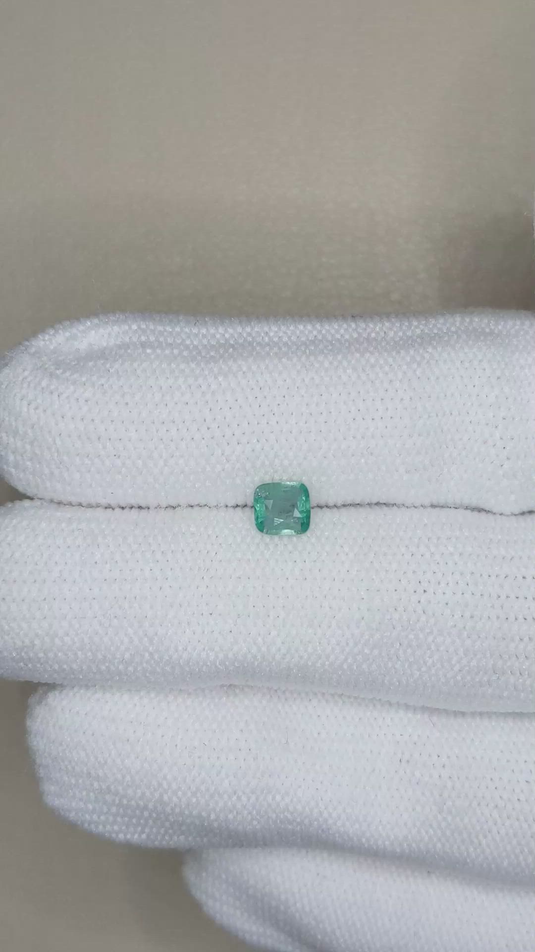0.35 Ct. Green Grandidierite from Madagascar Size Video