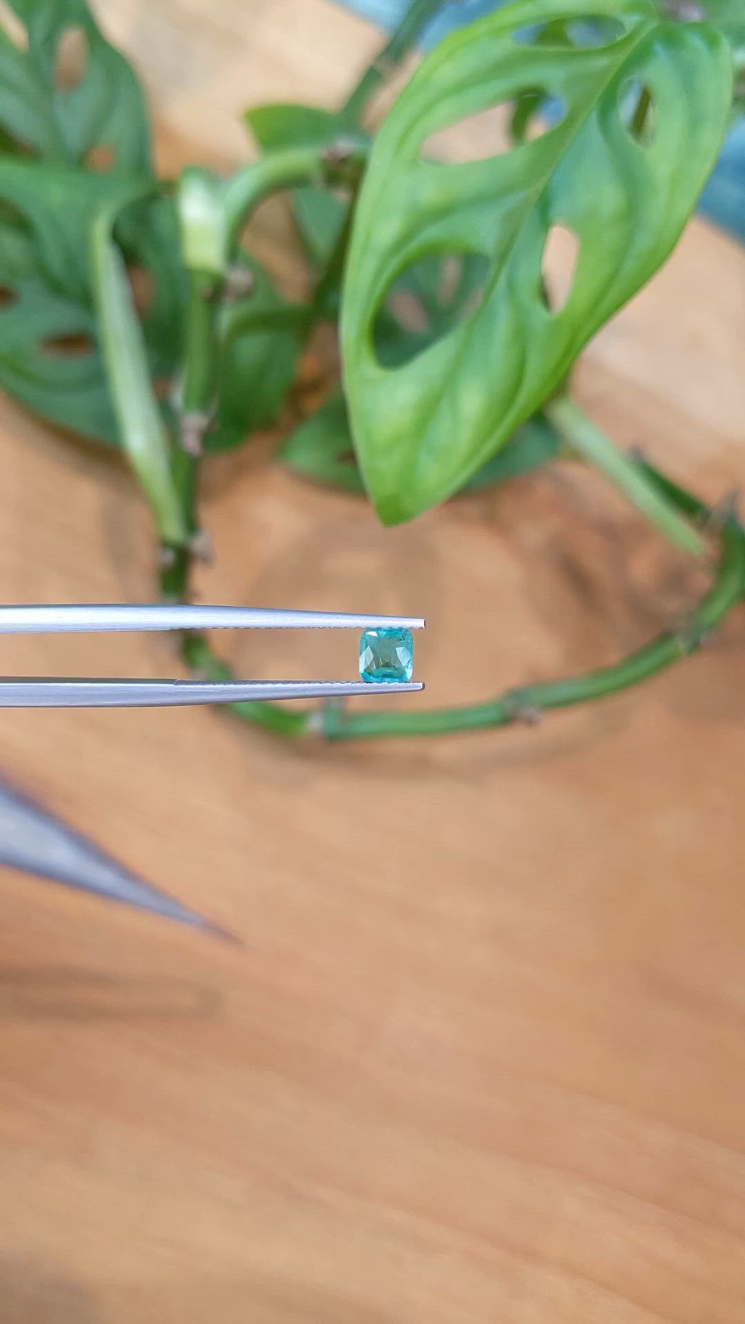 0.35 Ct. Green Grandidierite from Madagascar Size Video