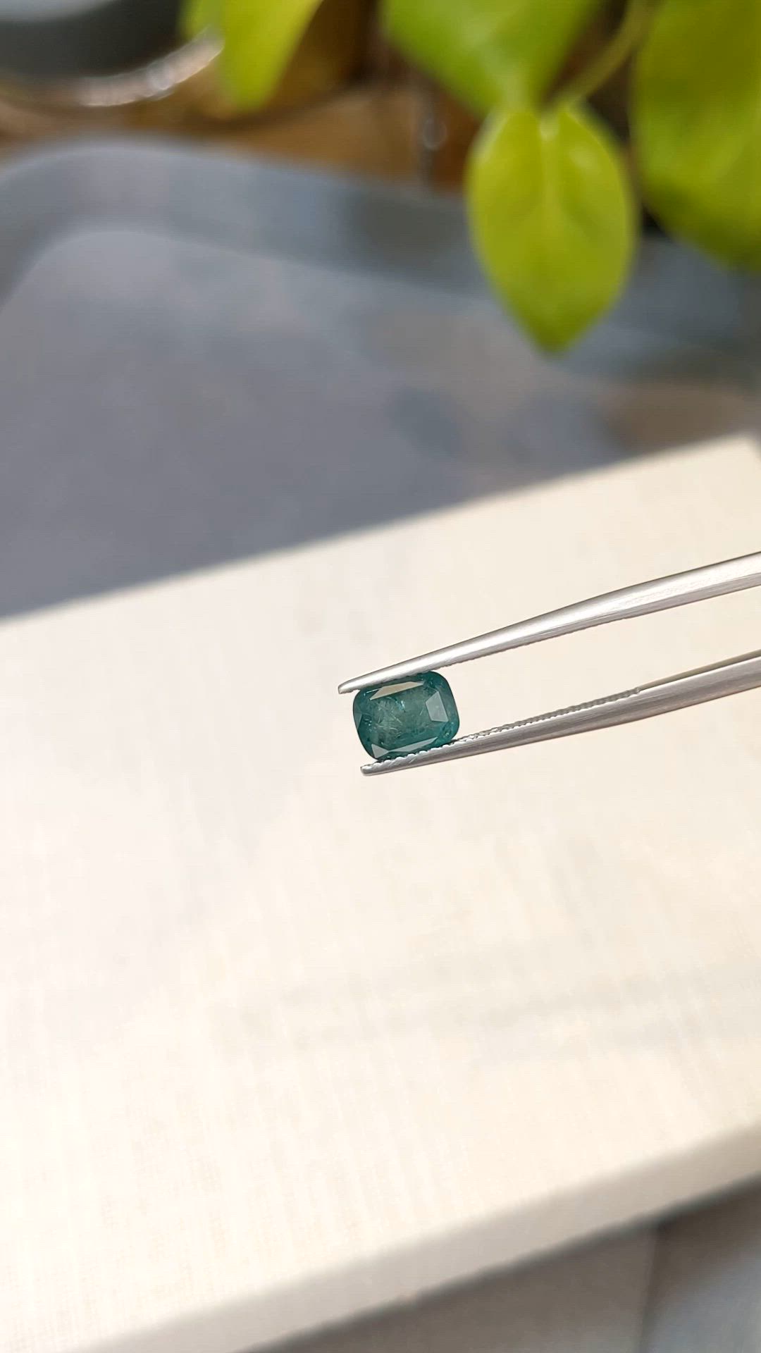 1.24 Ct. Green Grandidierite from Madagascar Size Video