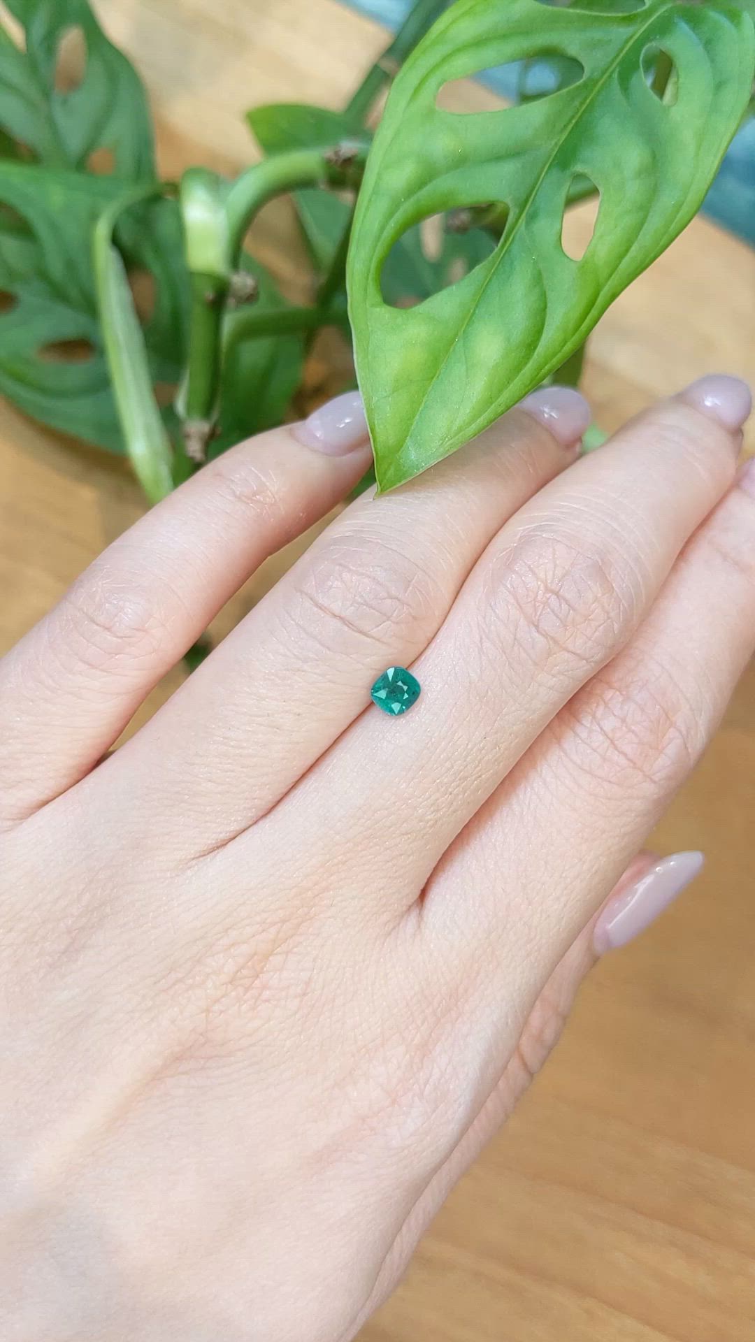 0.40 Ct. Green Grandidierite from Madagascar Size Video
