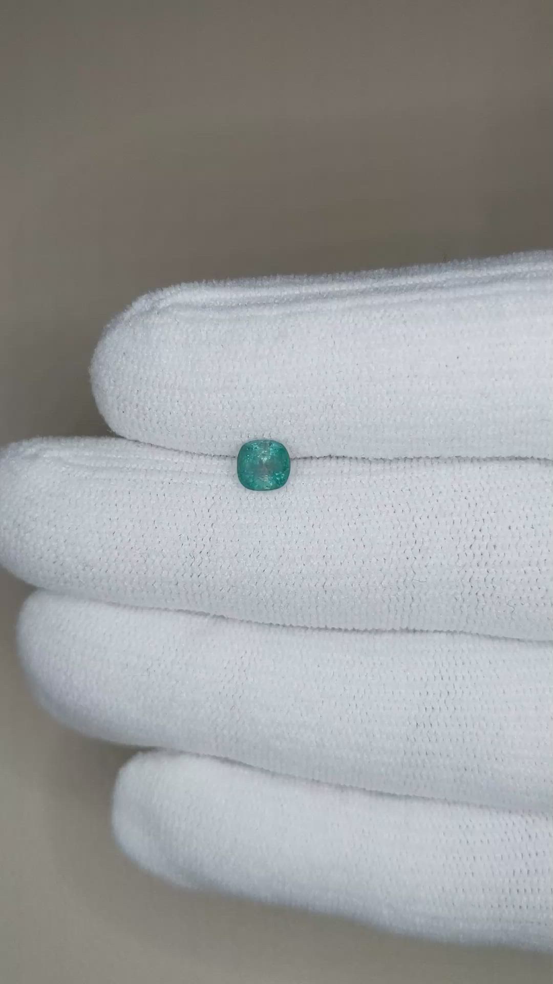0.52 Ct. Green Grandidierite from Madagascar Size Video