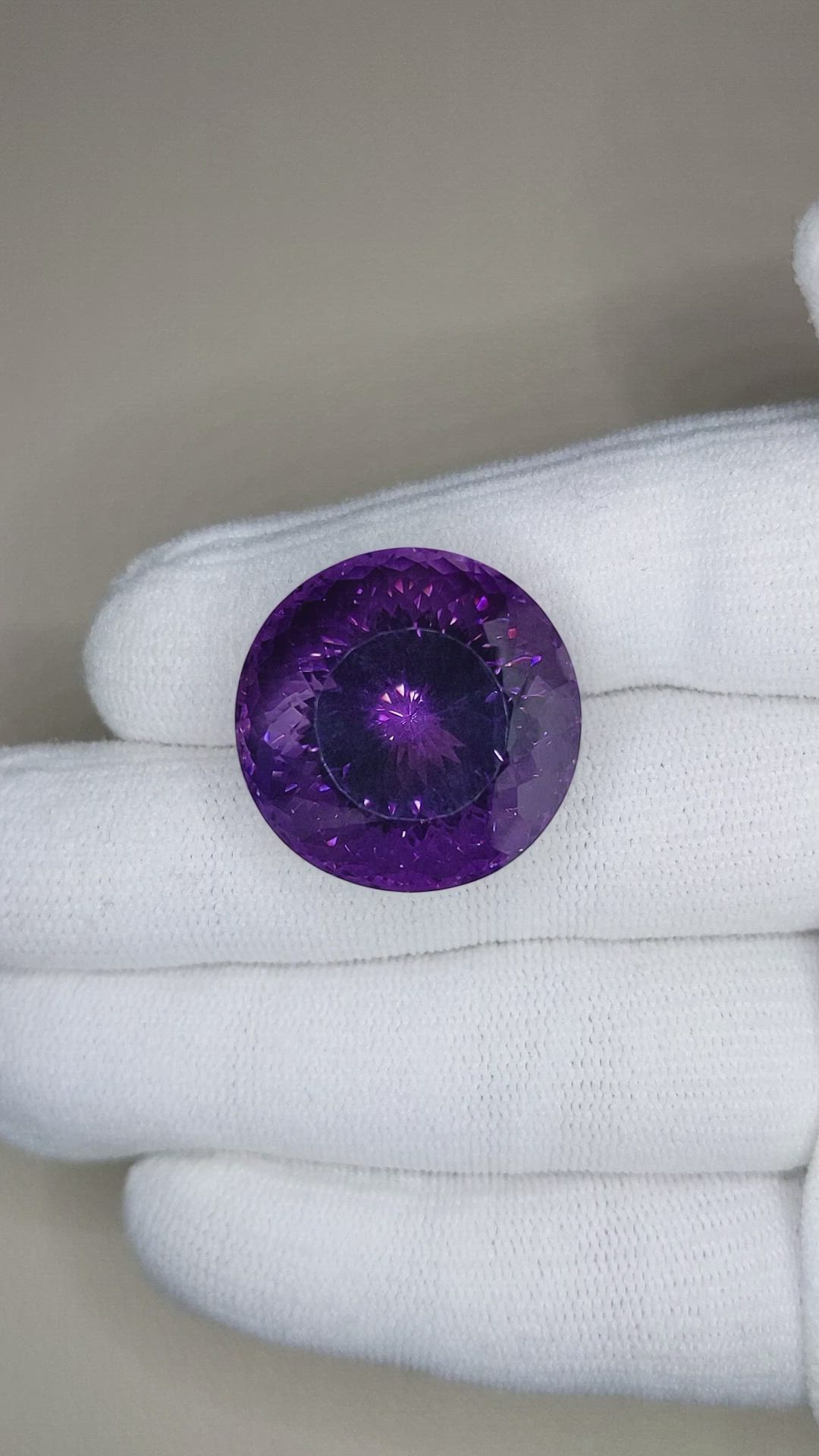47.40 Ct. Purple Amethyst from Brazil Size Video