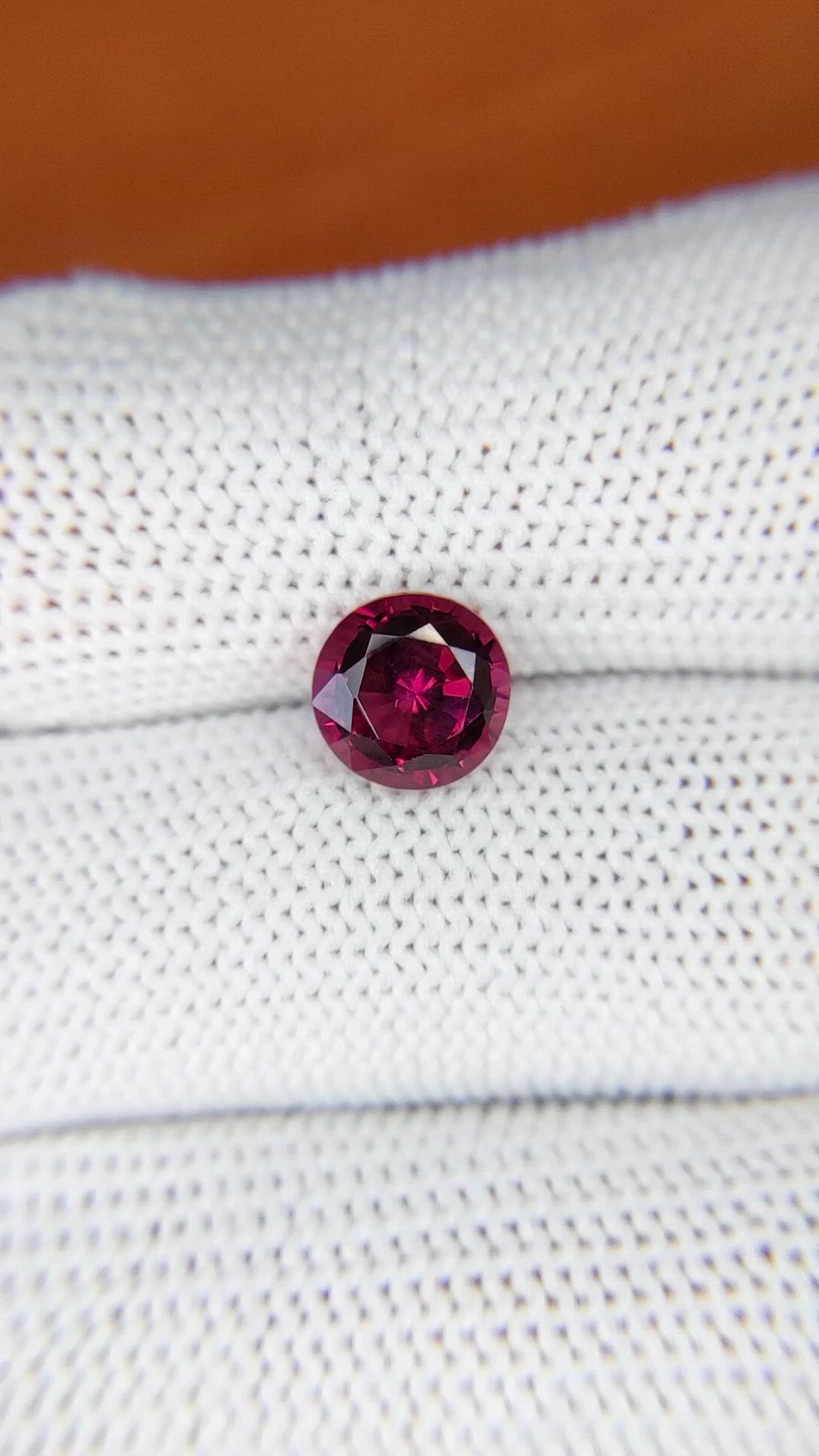 2.19 Ct. Reddish Pink Garnet from Ceylon (Sri Lanka) Size Video