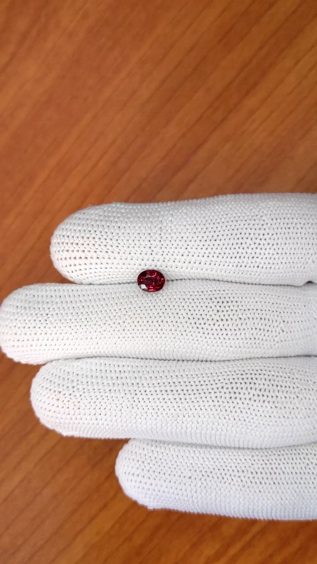 0.71 Ct. Rhodolite Garnet from Ceylon (Sri Lanka) Size Video