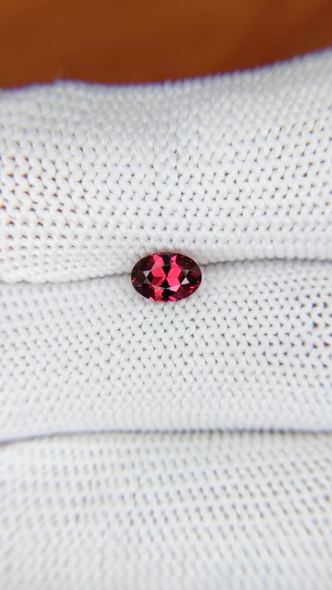 0.76 Ct. Garnet from Ceylon (Sri Lanka) Size Video