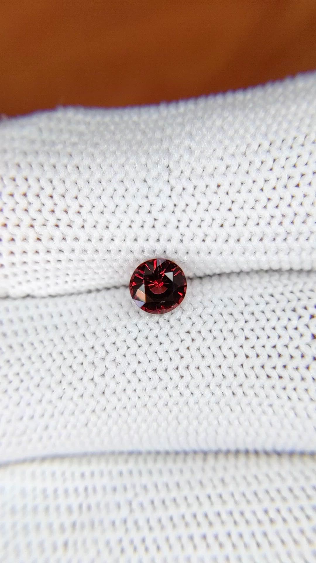 0.79 Ct. Garnet from Ceylon (Sri Lanka) Size Video
