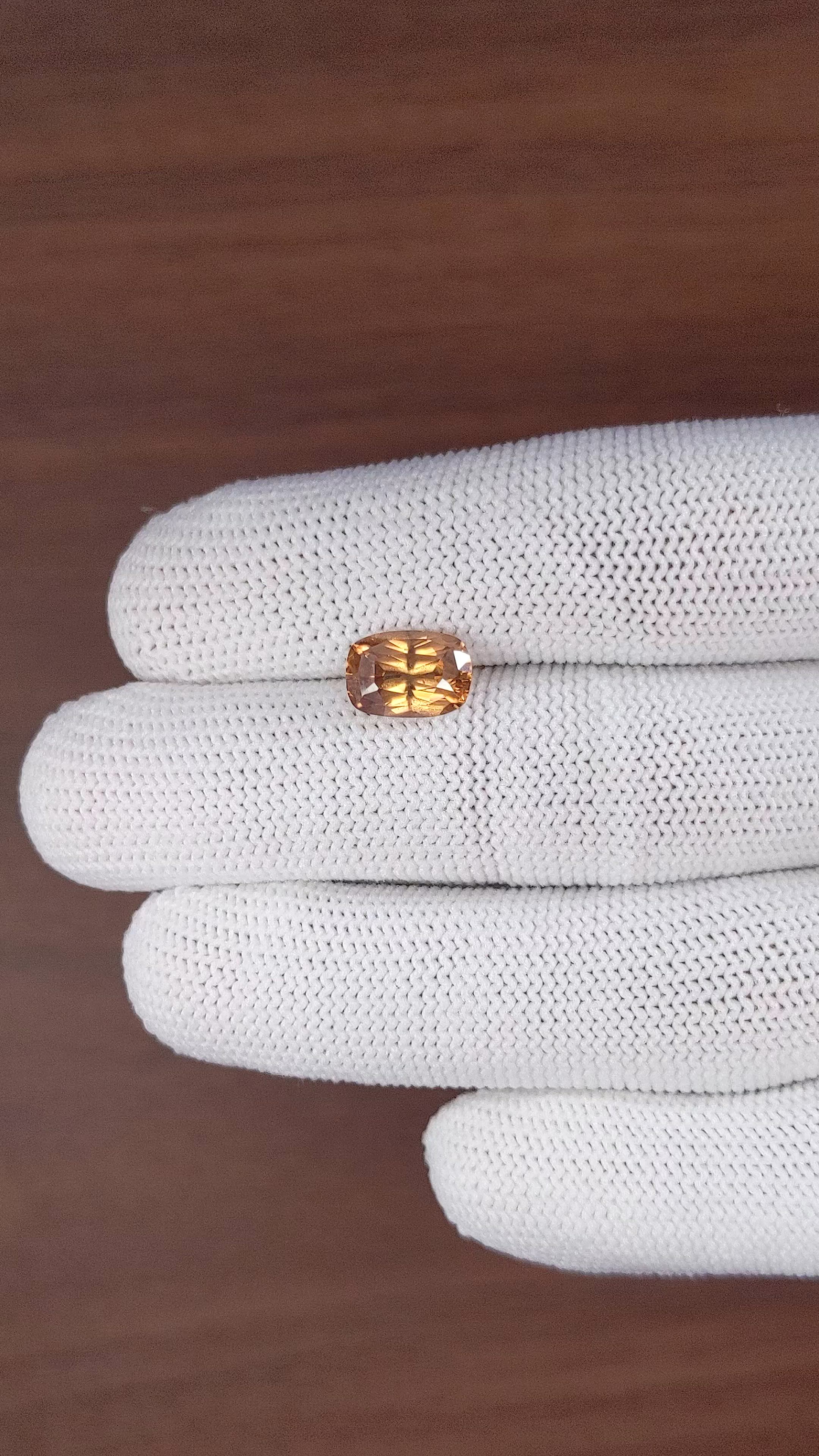 3.93 Ct. Brown Zircon from Ceylon (Sri Lanka) Size Video
