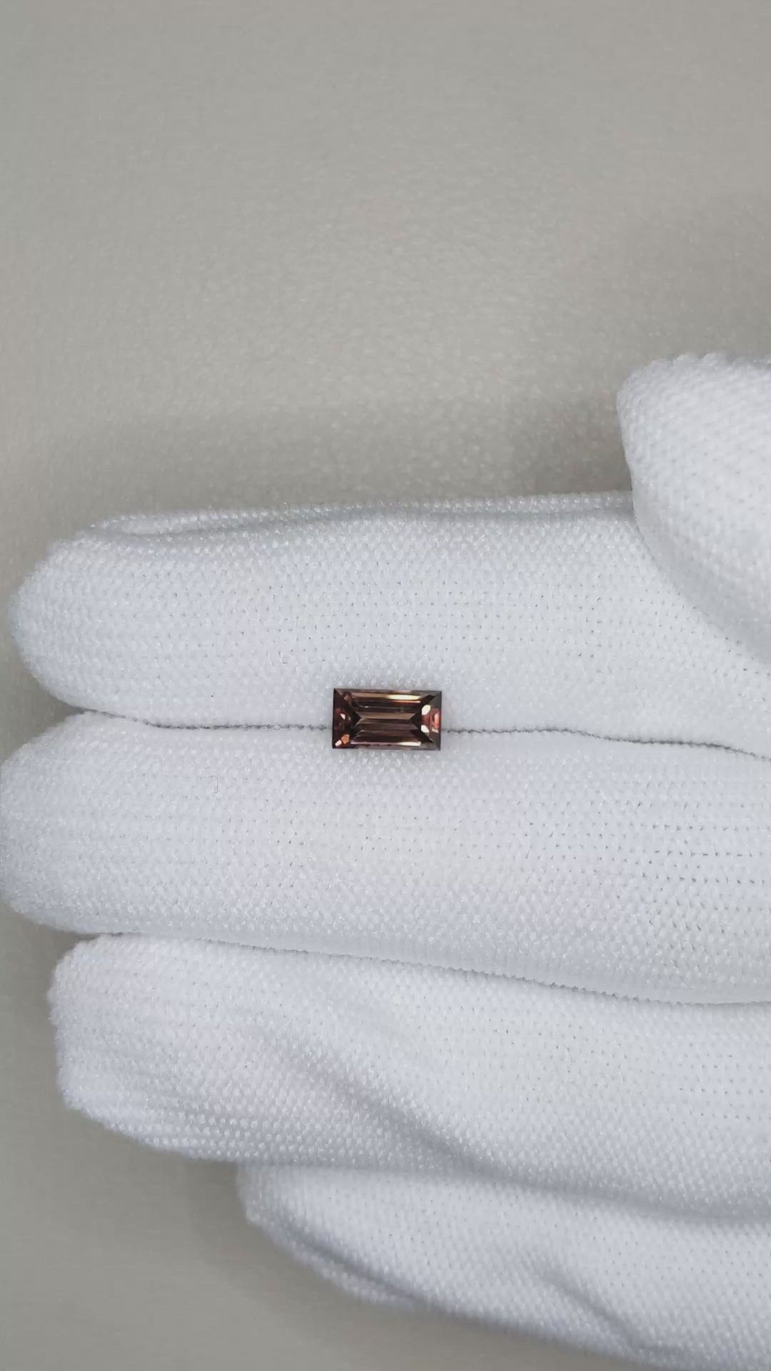 1.29 Ct. Brown Zircon from Madagascar Size Video