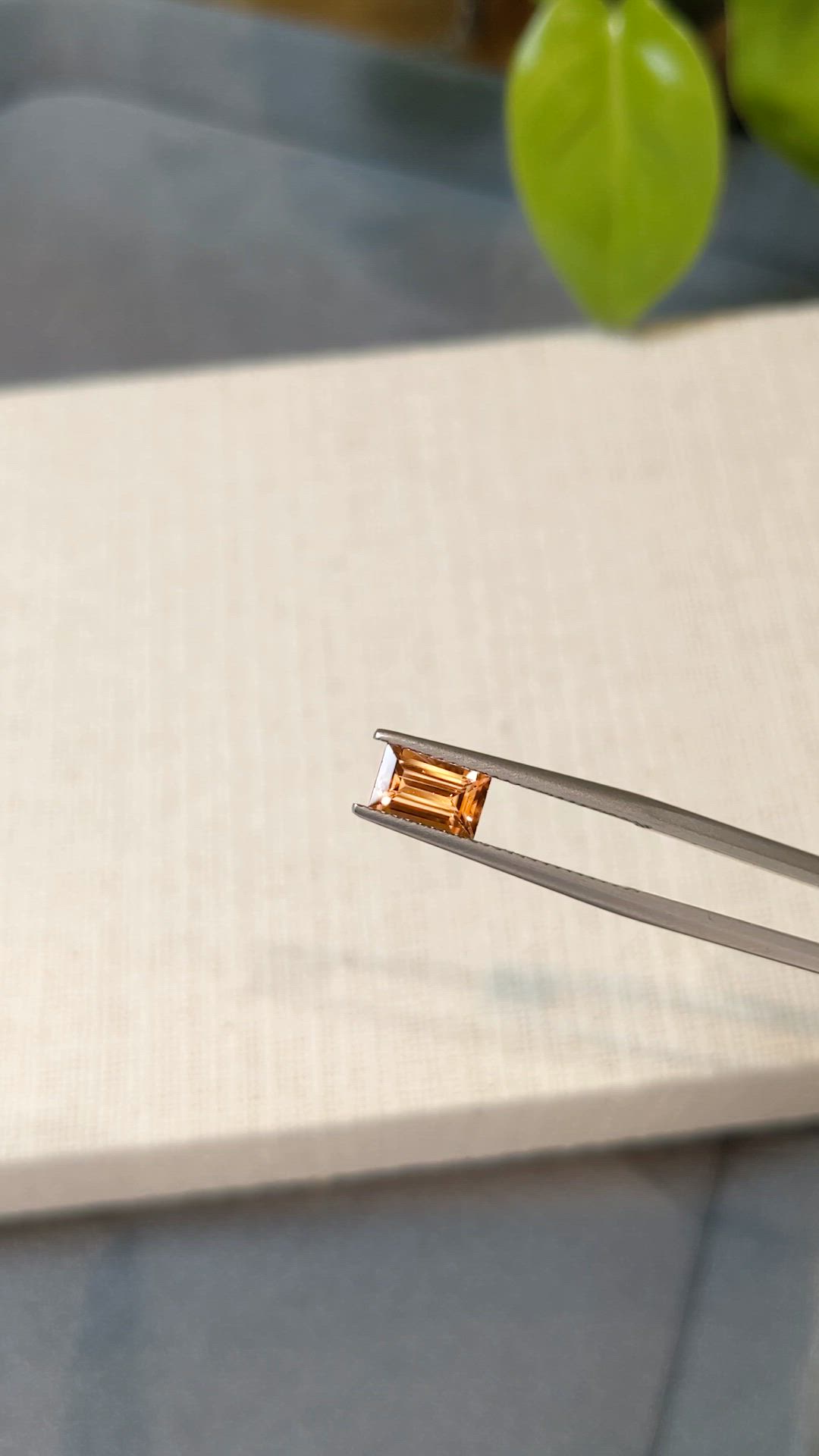 1.26 Ct. Yellowish Brown Zircon from Madagascar Size Video
