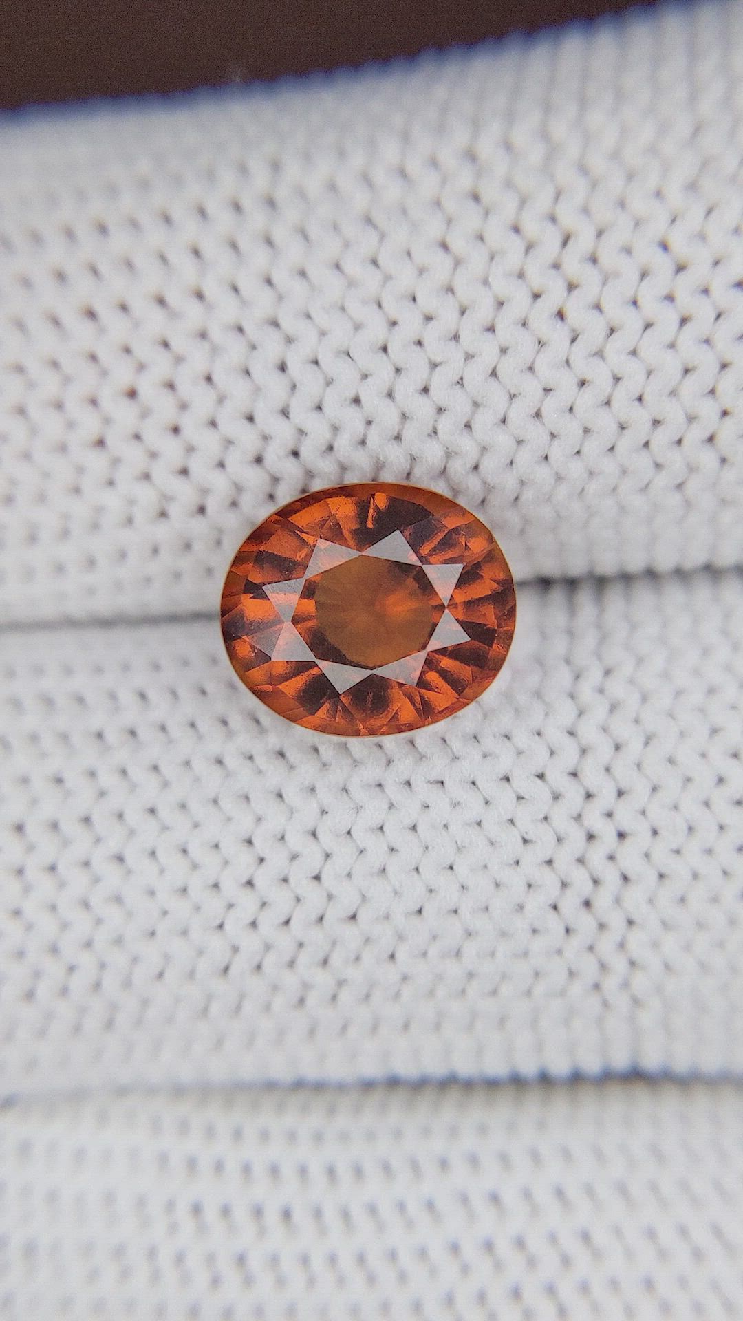 3.25 Ct. Orange Hessonite Garnet Size Video