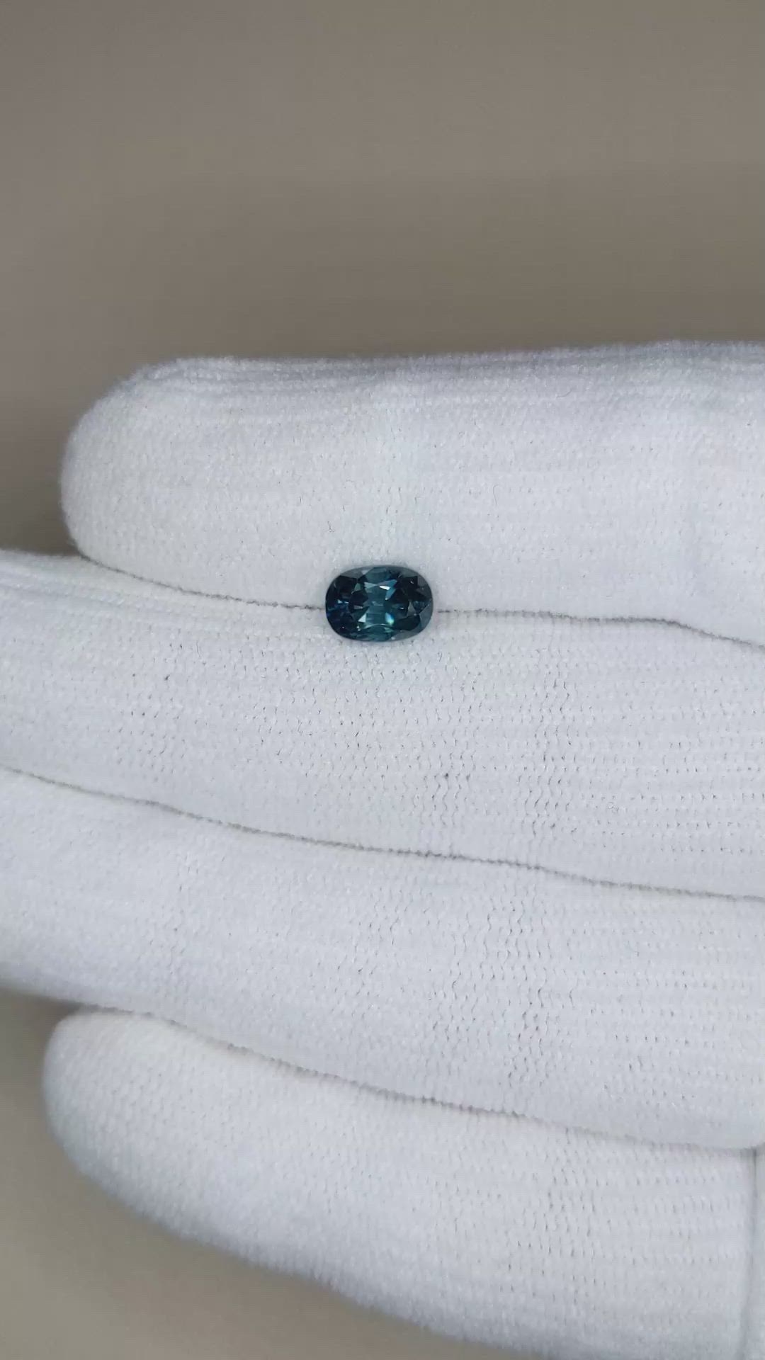 1.93 Ct. Blue Zircon from Cambodia Size Video
