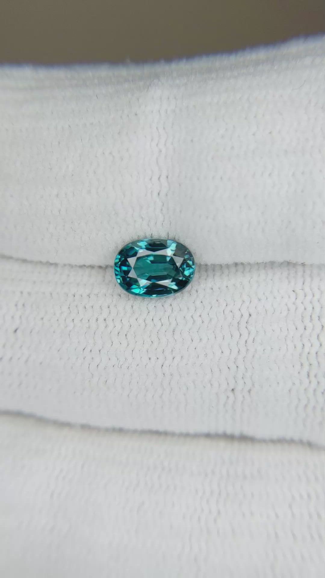 1.43 Ct. Greenish Blue Zircon from Cambodia Size Video