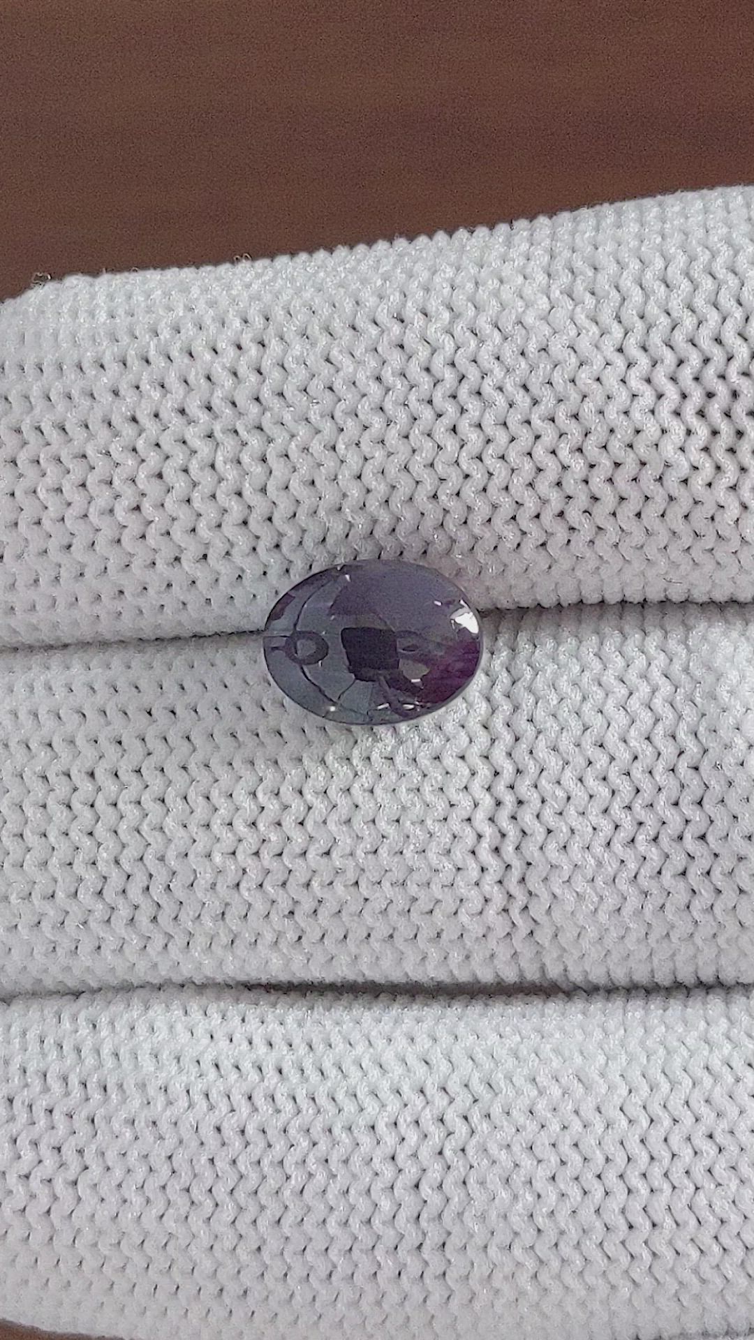 4.05 Ct. Purple Star Spinel from Ceylon (Sri Lanka) Size Video
