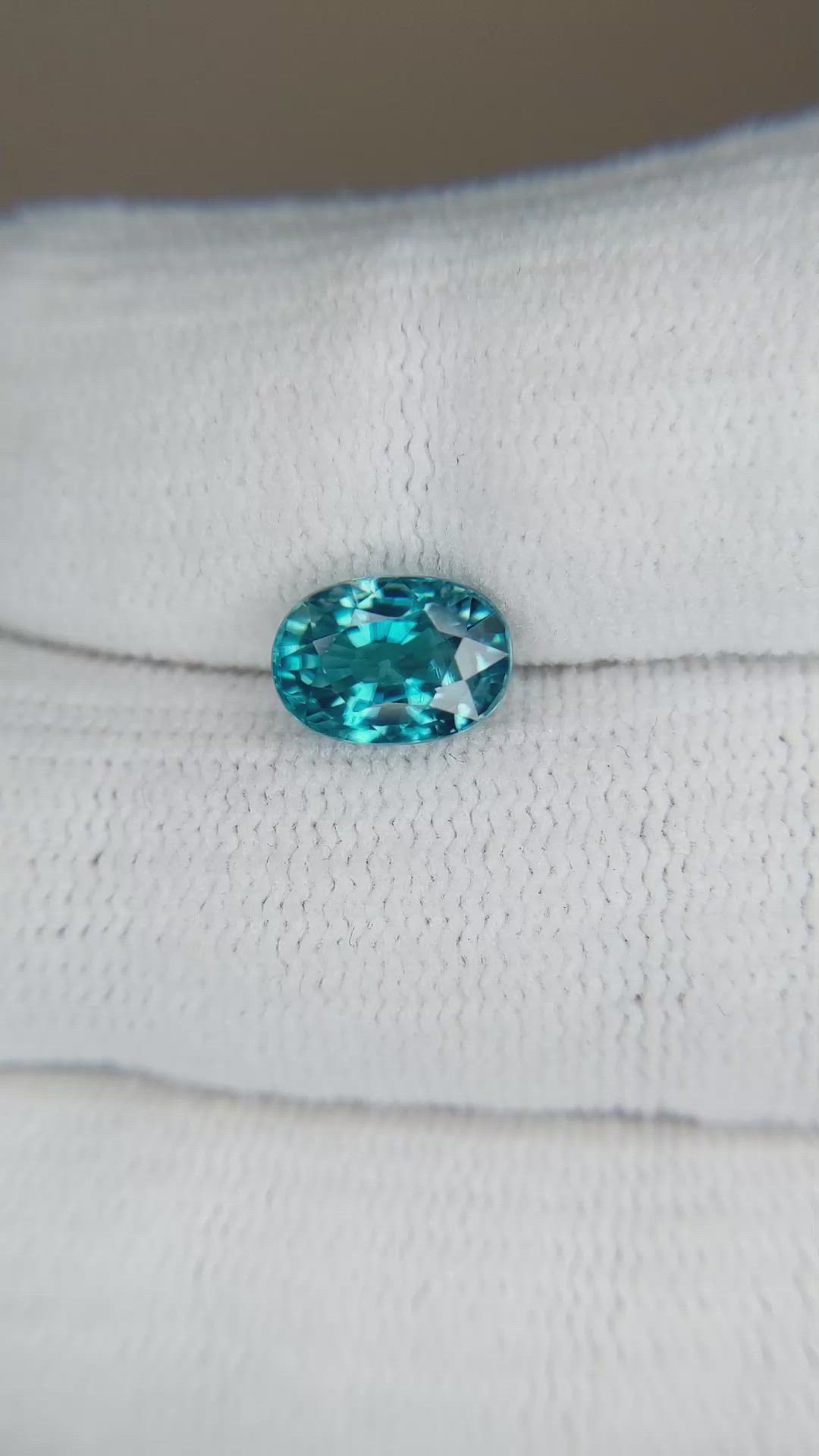 2.88 Ct. Blue Zircon from Cambodia Size Video