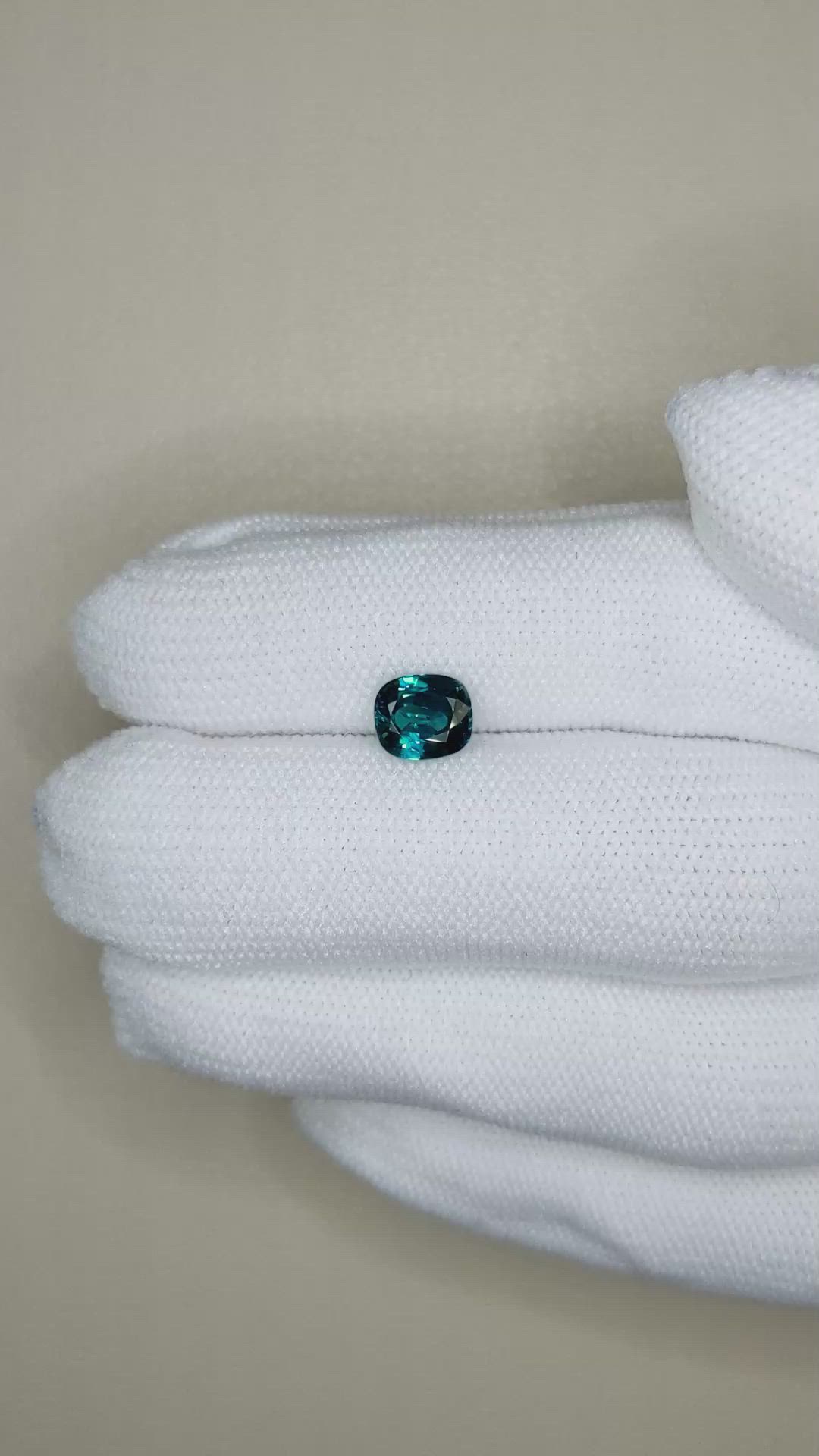 1.76 Ct. Greenish Blue Zircon from Cambodia Size Video