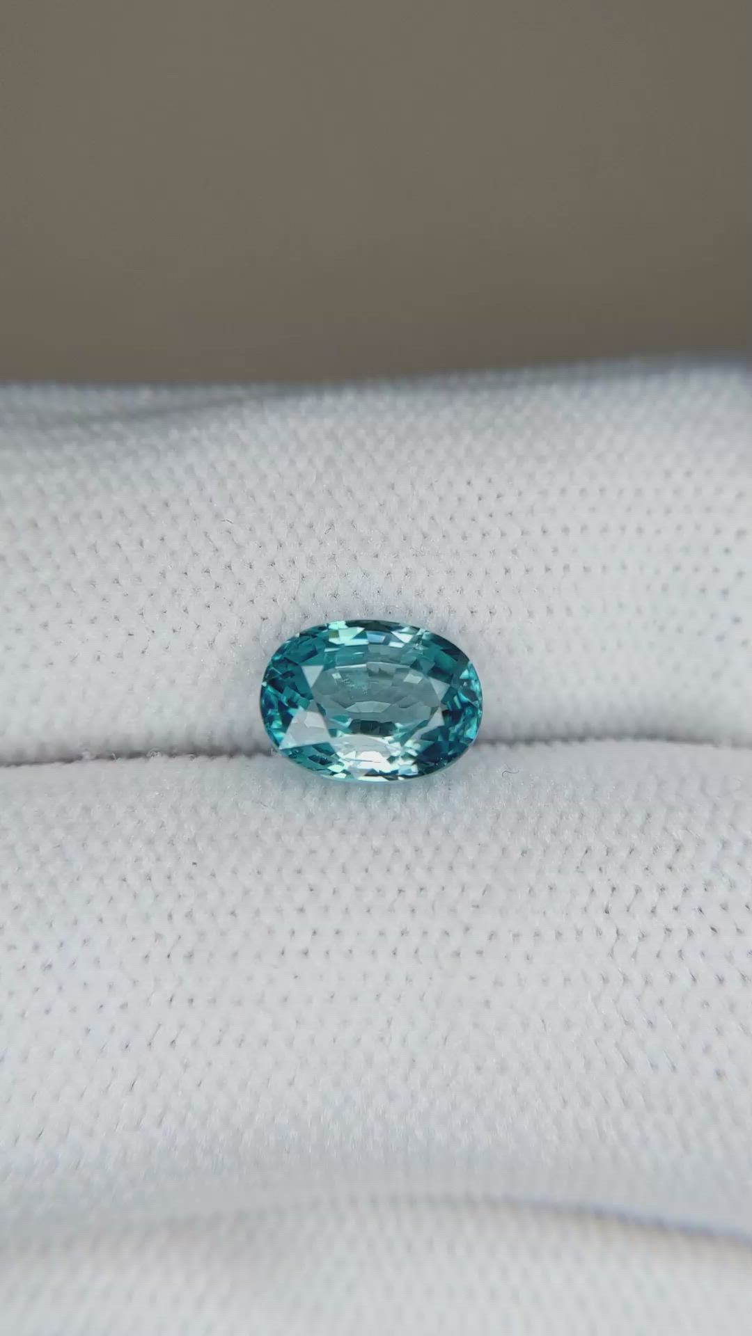 2.55 Ct. Blue Zircon from Cambodia Size Video