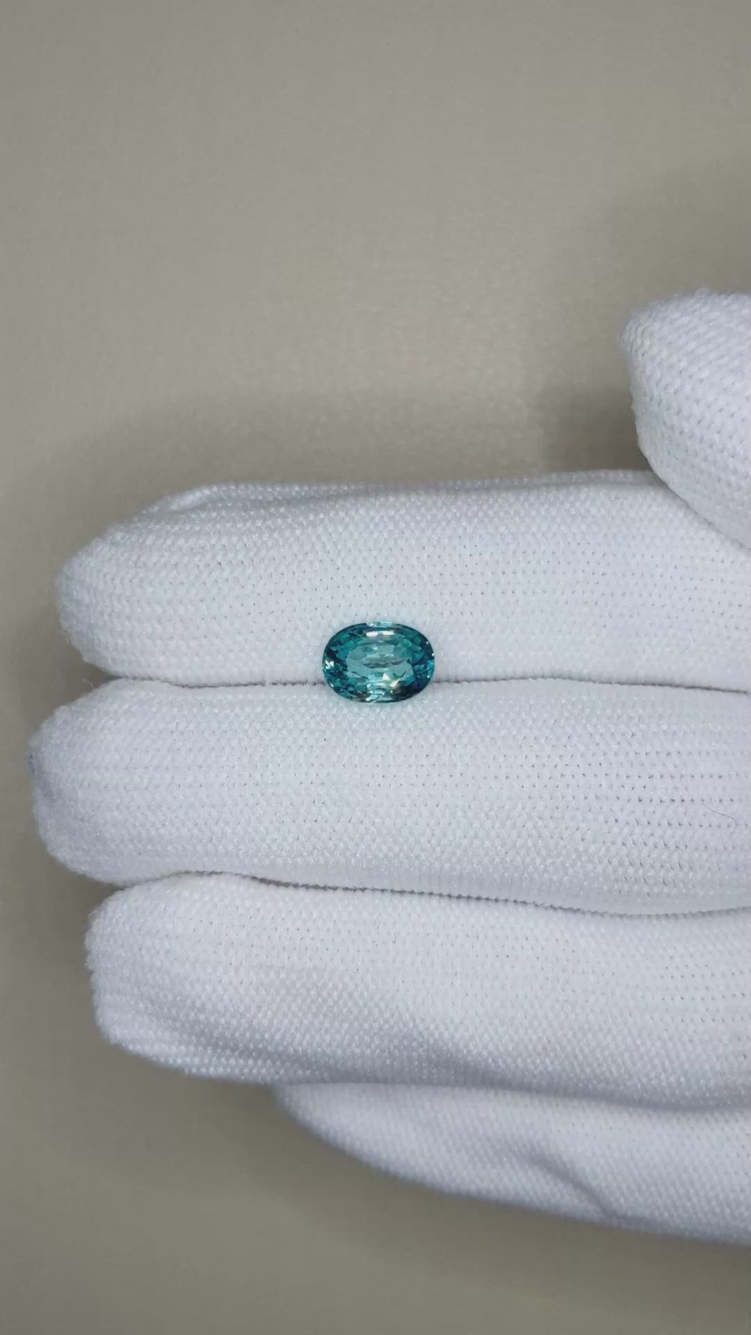 2.55 Ct. Blue Zircon from Cambodia Size Video