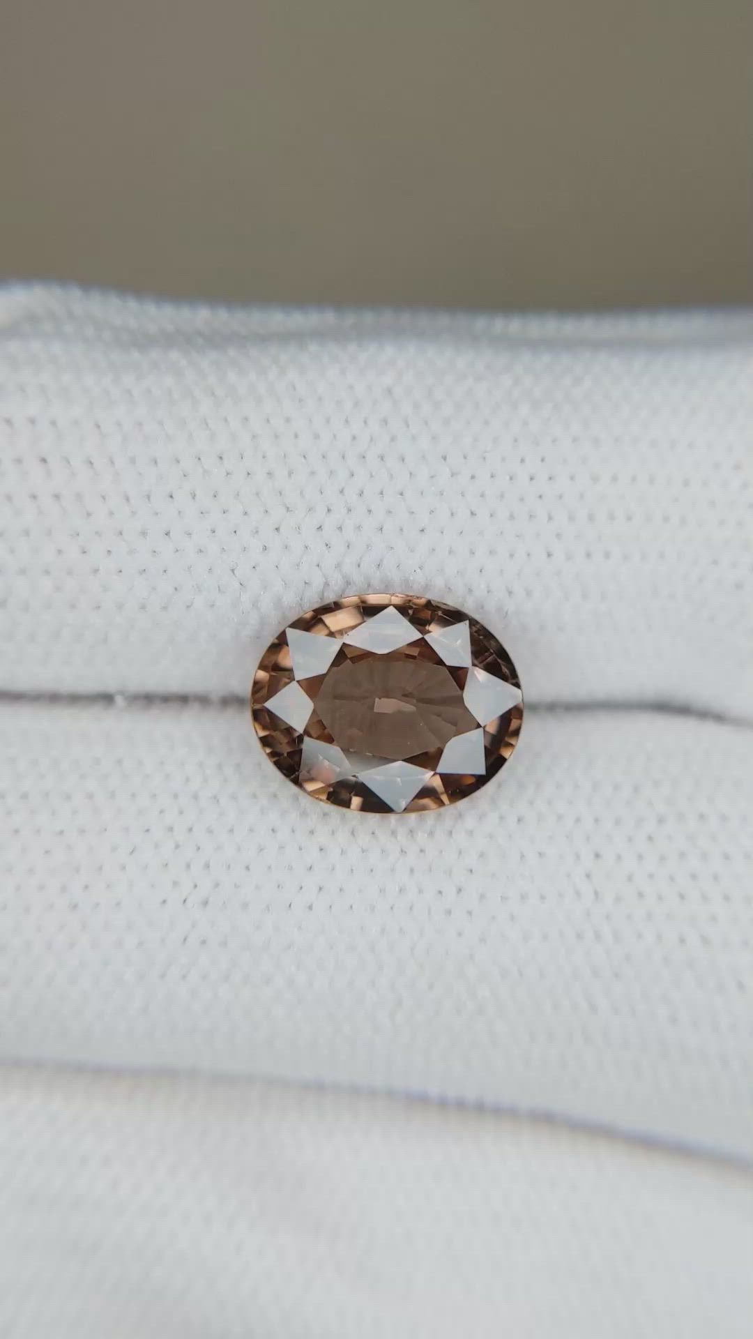 4.27 Ct. Brown Zircon from Tanzania Size Video