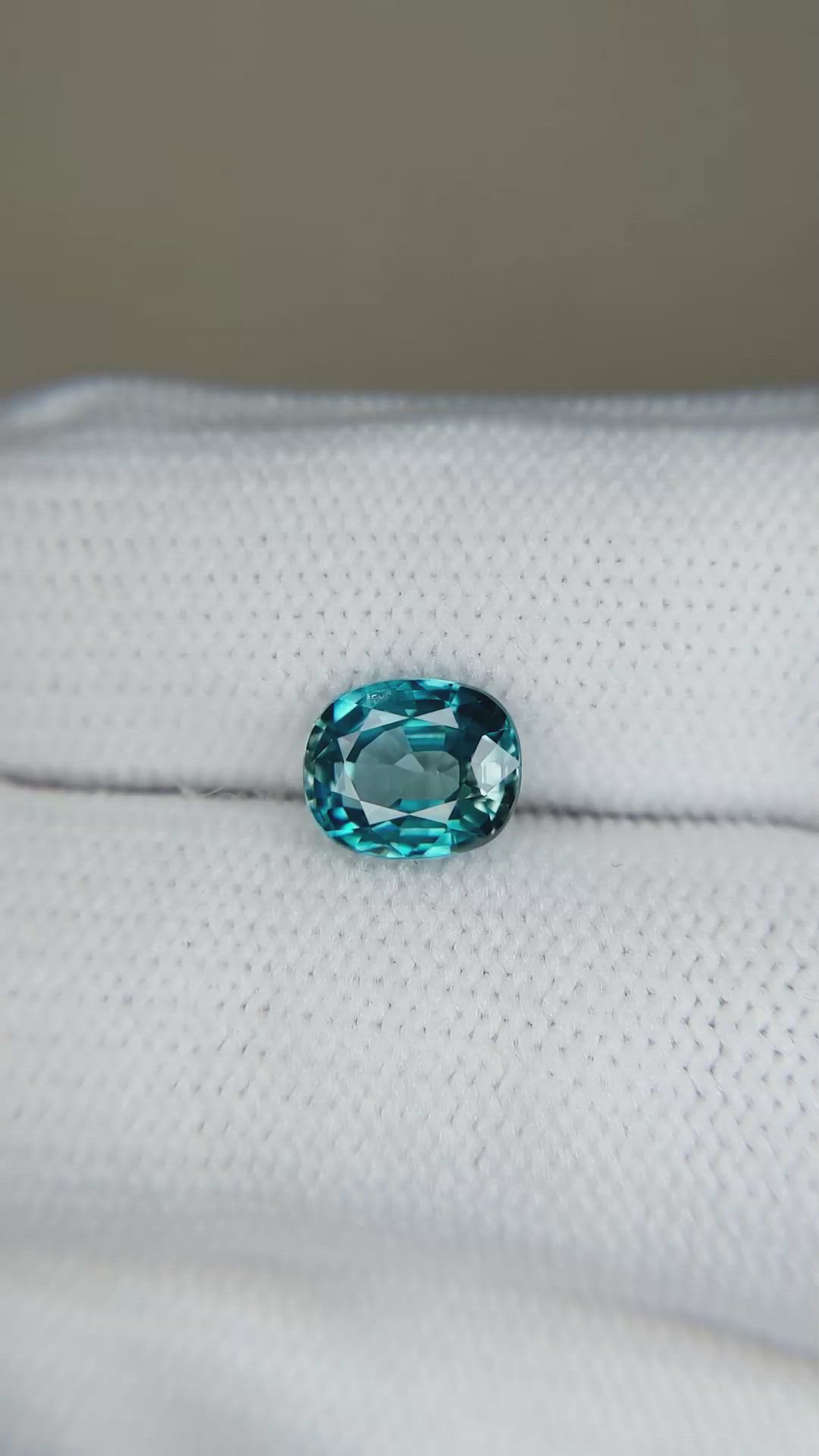 2.30 Ct. Greenish Blue Zircon from Cambodia Size Video