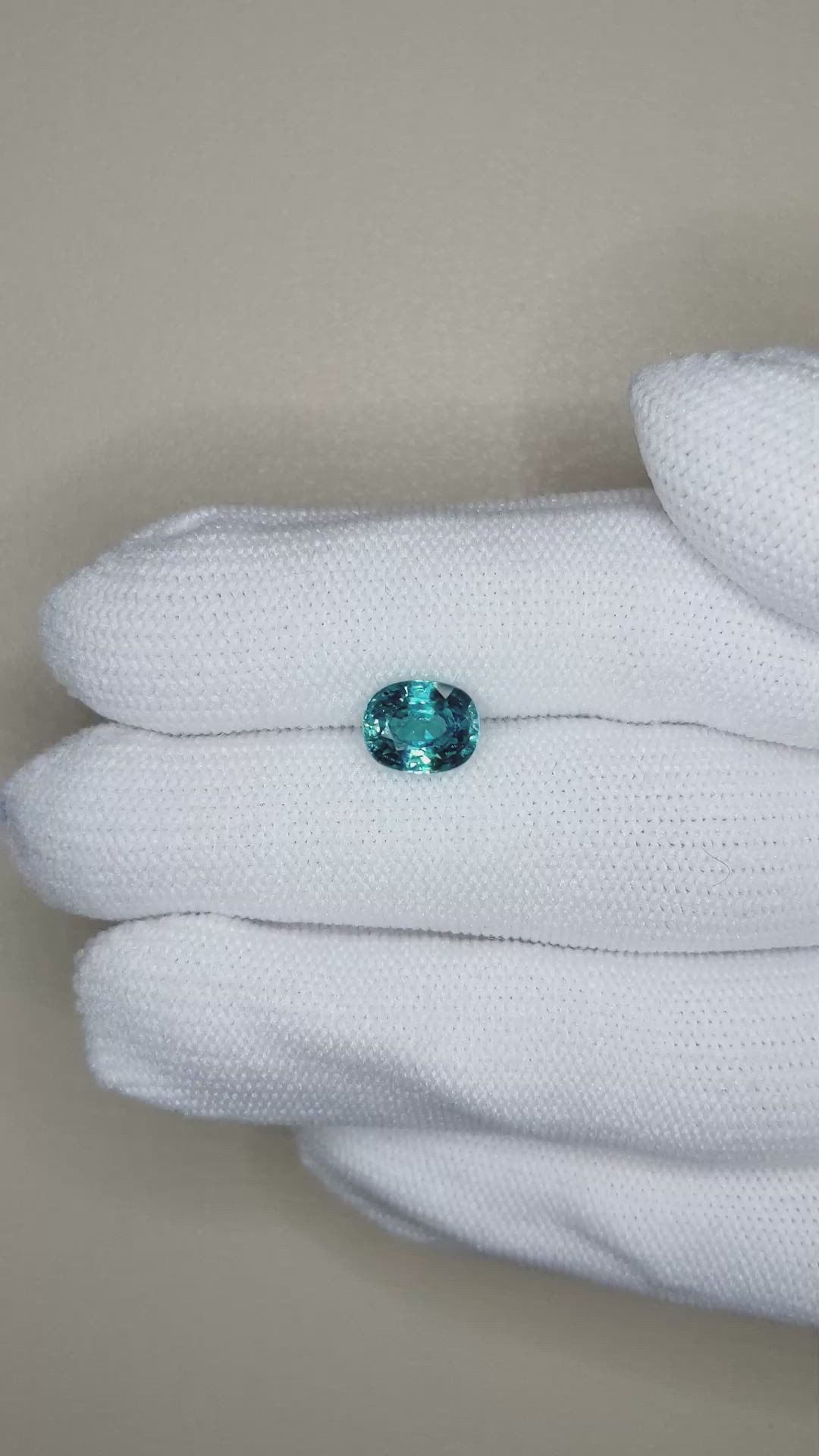 2.89 Ct. Blue Zircon from Cambodia Size Video