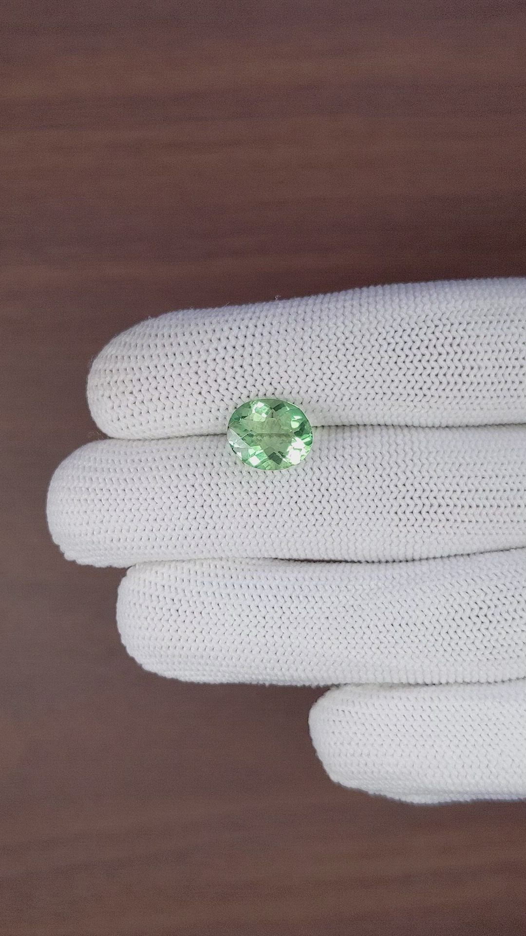 4.28 Ct. Green Fluorite from Ceylon (Sri Lanka) Size Video