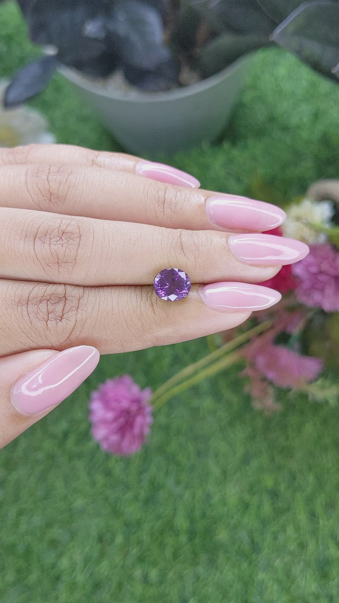 2.22 Ct. Purple Spinel from Ceylon (Sri Lanka) Size Video