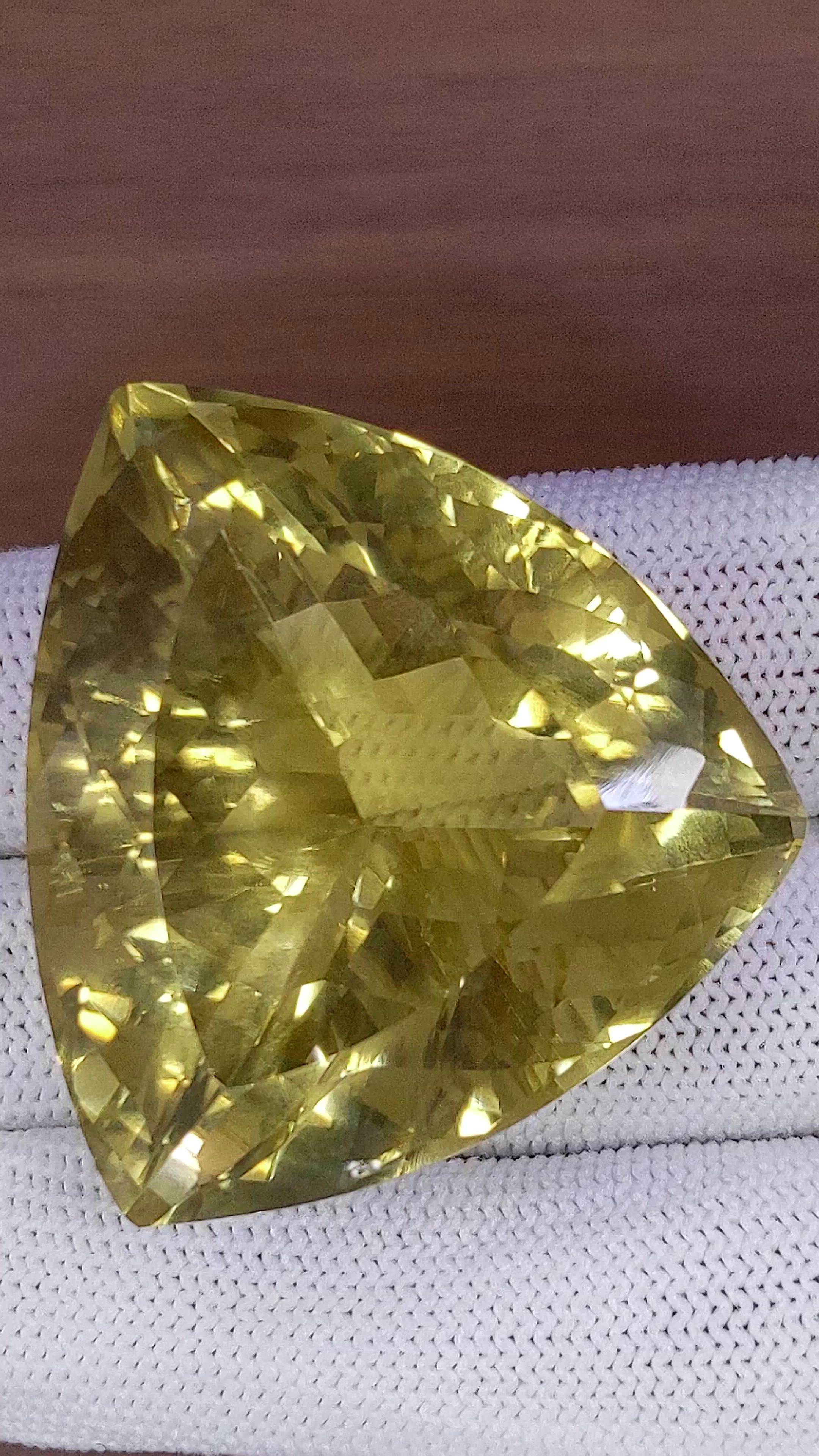 195.31 Ct. Yellow Citrine from Ceylon (Sri Lanka) Size Video