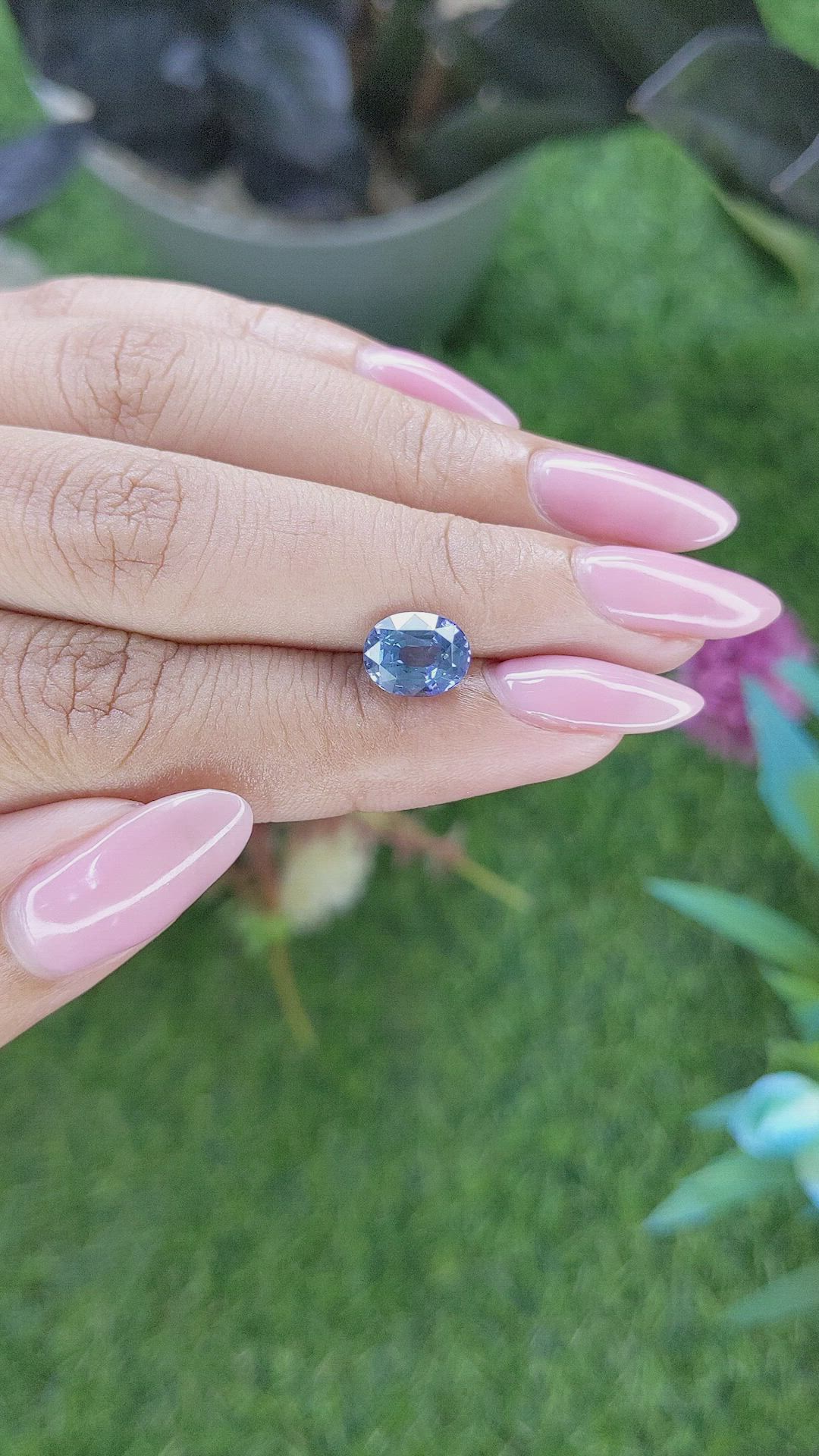 2.29 Ct. Blue Spinel from Tanzania Size Video