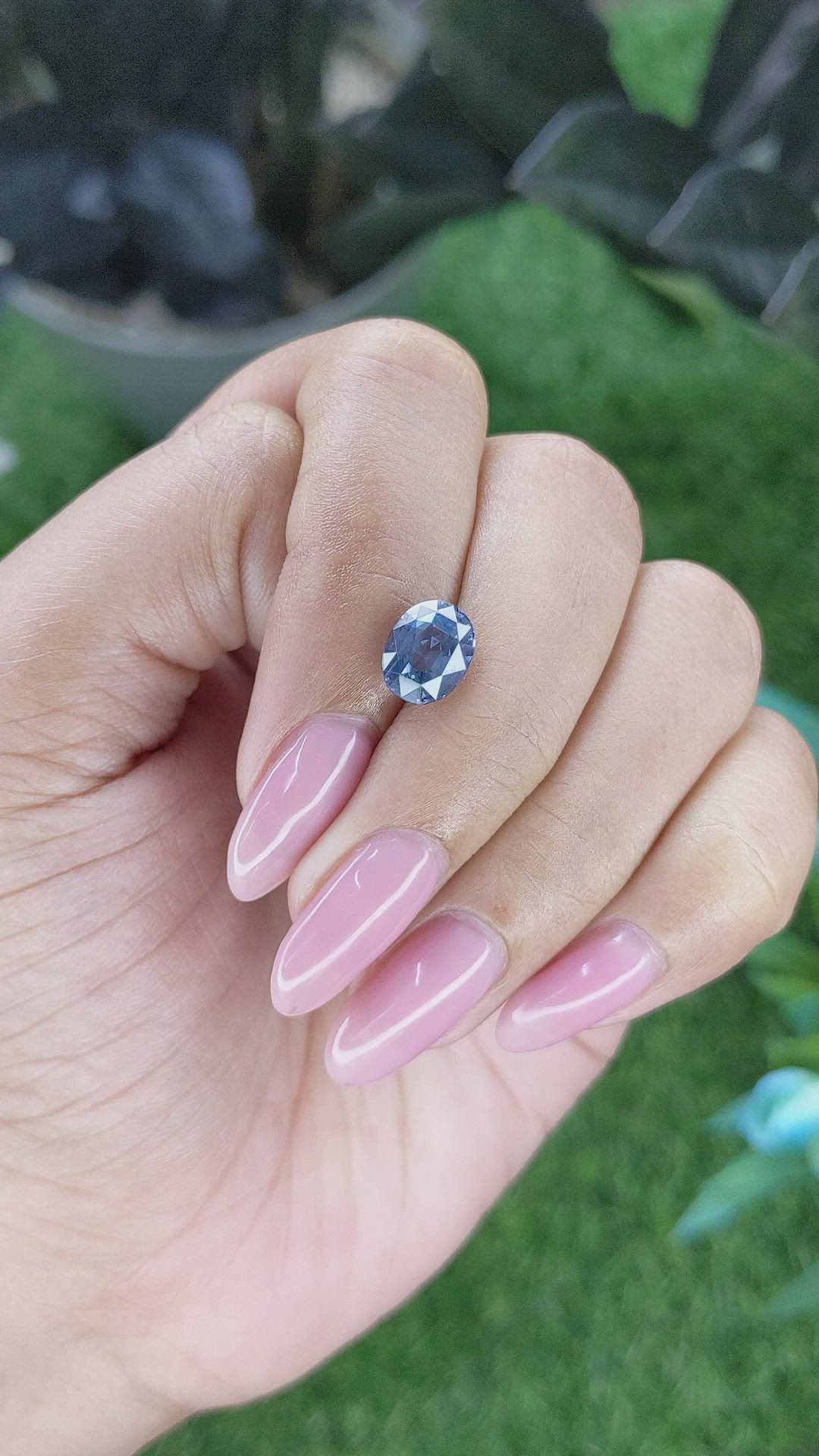 2.29 Ct. Blue Spinel from Tanzania Size Video